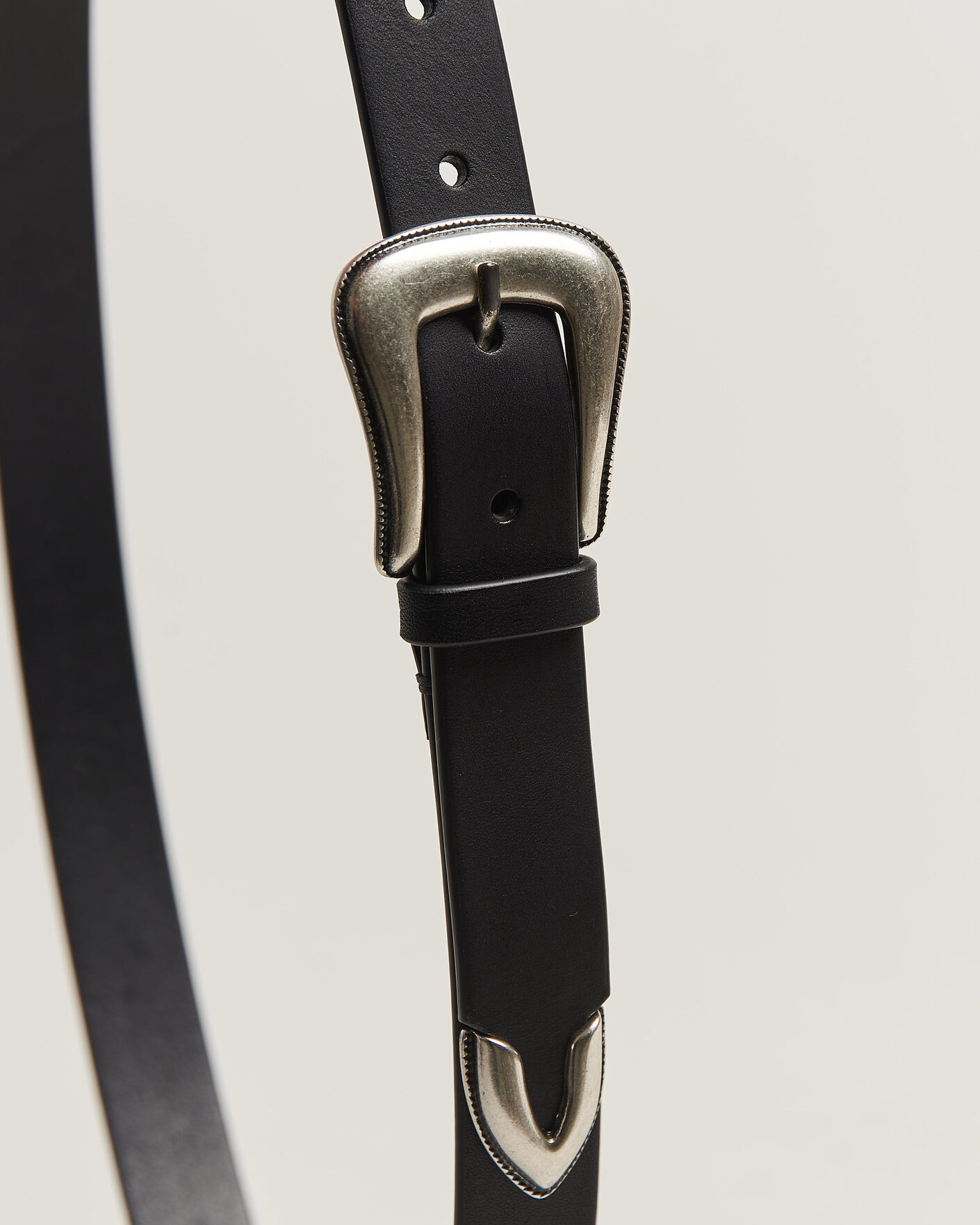 Herre | Belter | Tiger of Sweden | Ecus Leather Western Belt Black