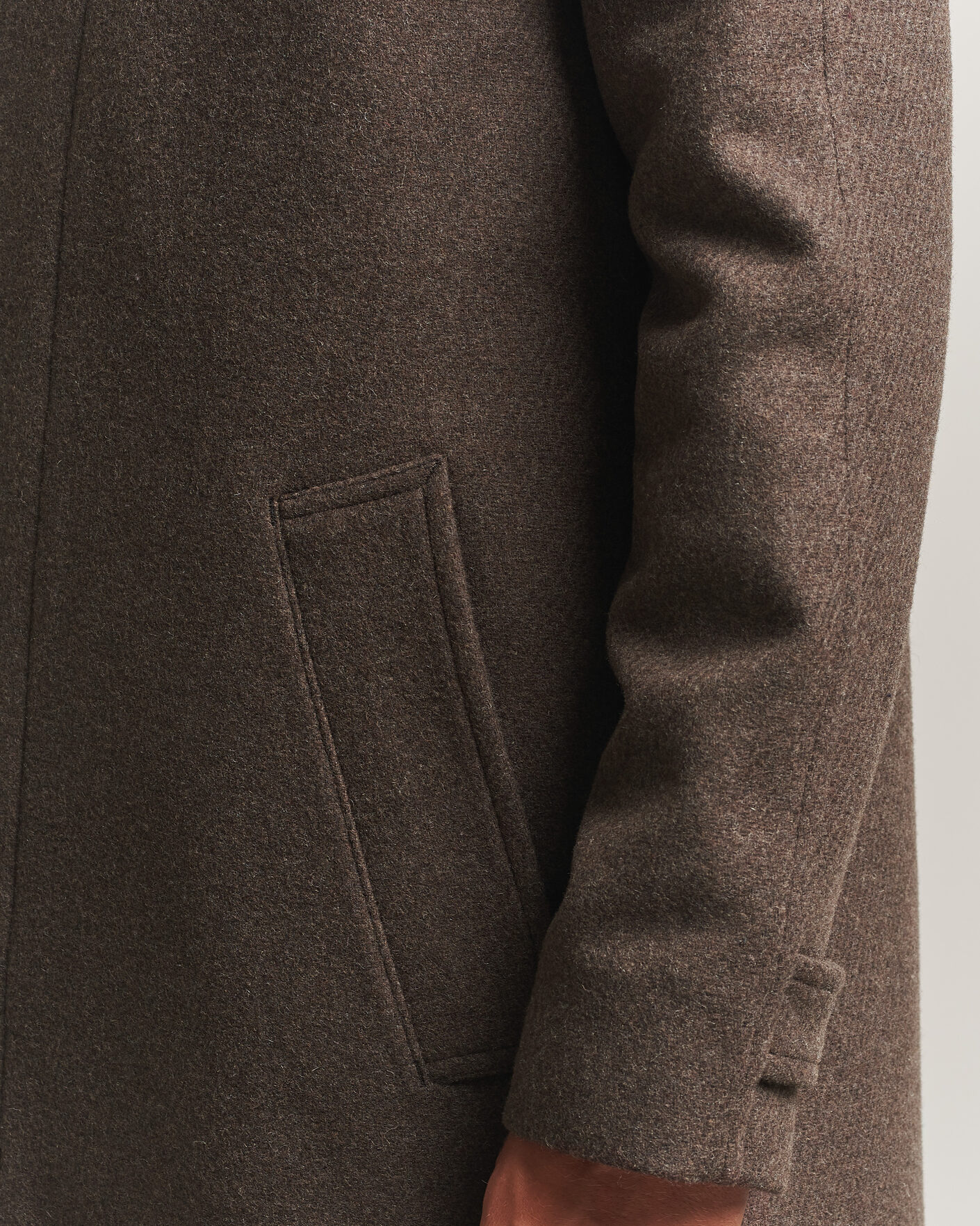 Herre | Jakker | Tiger of Sweden | Carlton Wool Coat Dusty Brown