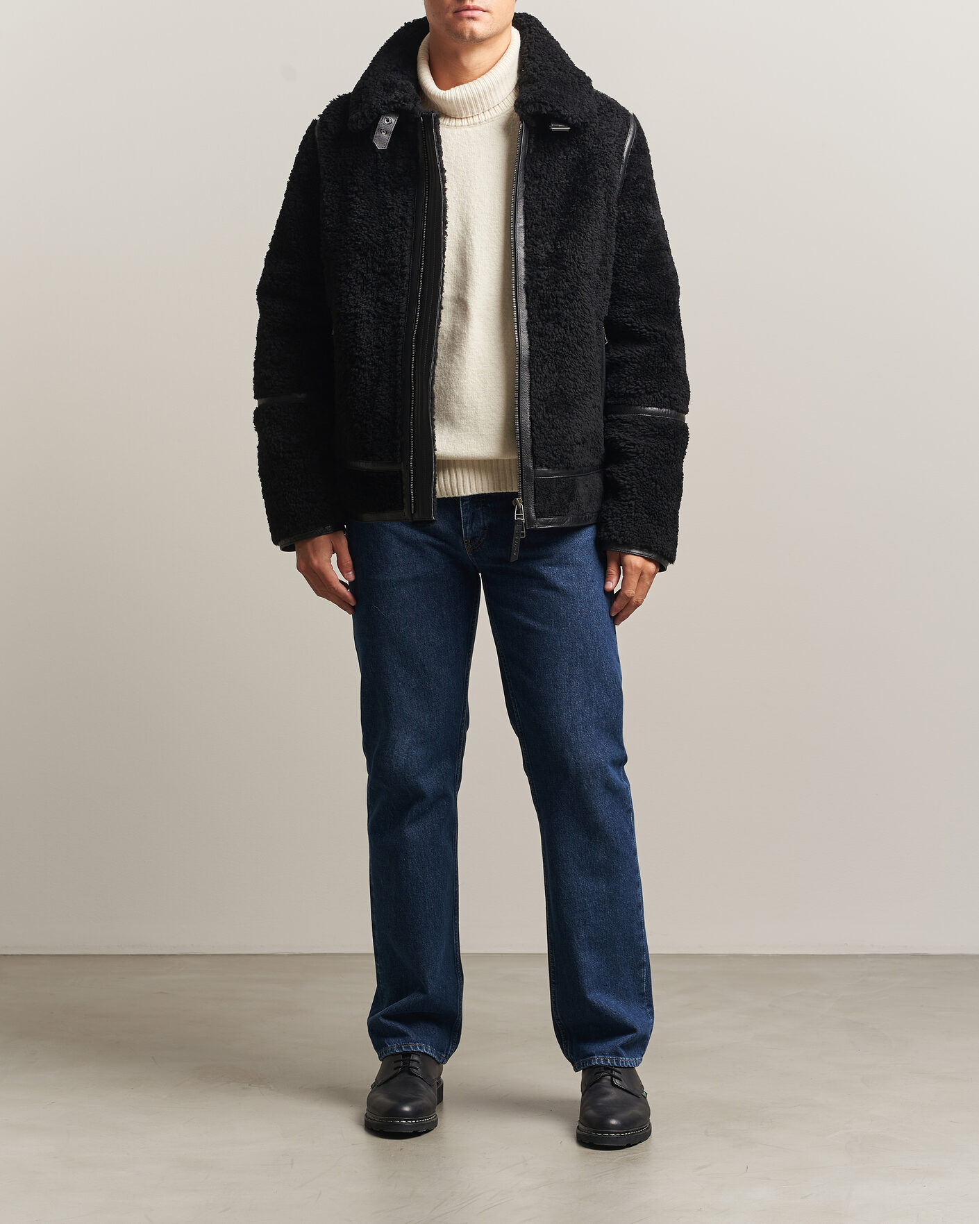 Herre | Jakker | Tiger of Sweden | Viggo Shearling Jacket Black