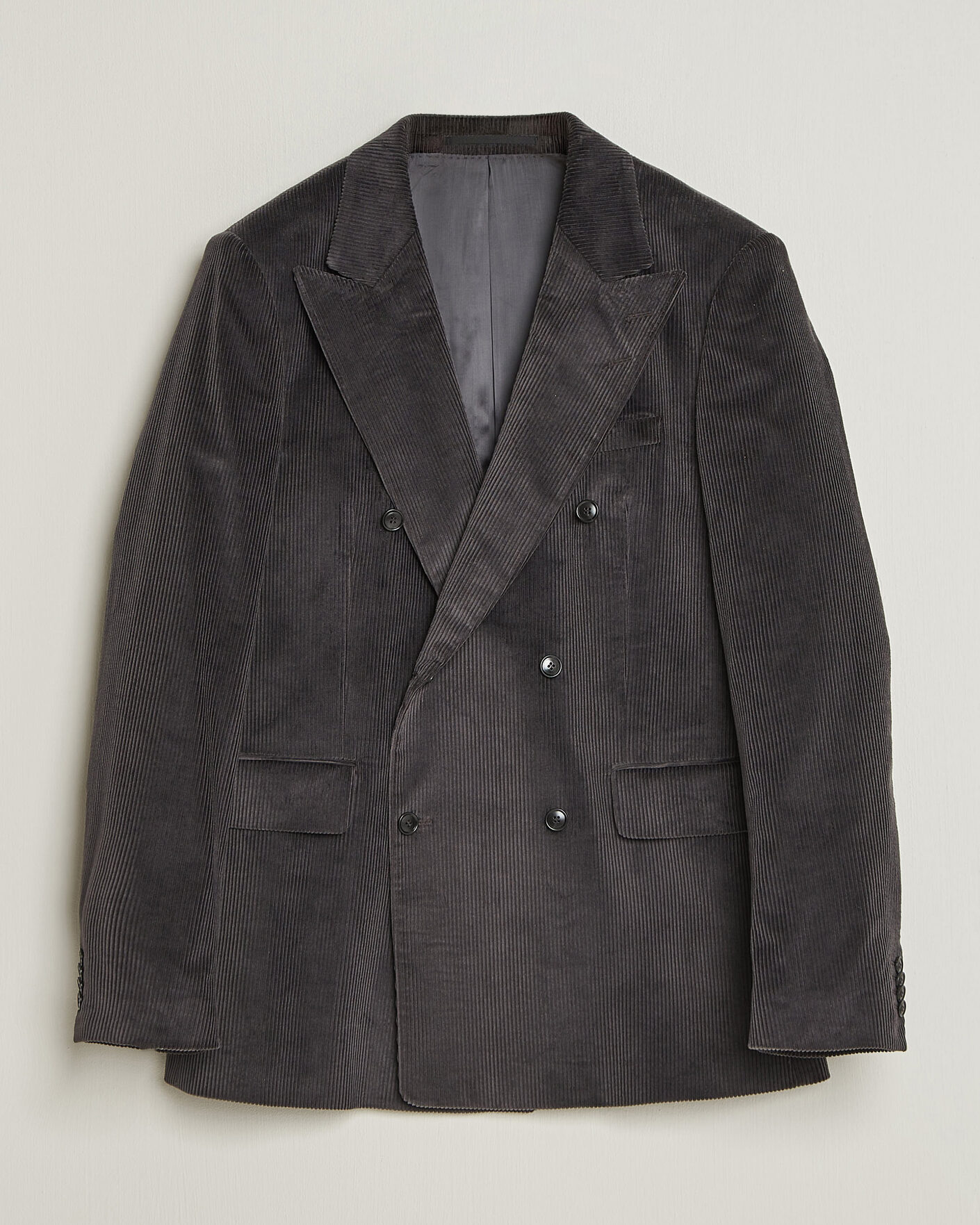 Herre | Dressjakker | Tiger of Sweden | 1903 Corduroy Double Breasted Blazer Phantom