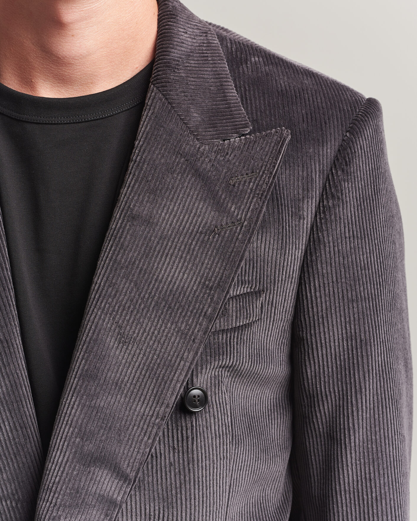 Herre | Dressjakker | Tiger of Sweden | 1903 Corduroy Double Breasted Blazer Phantom