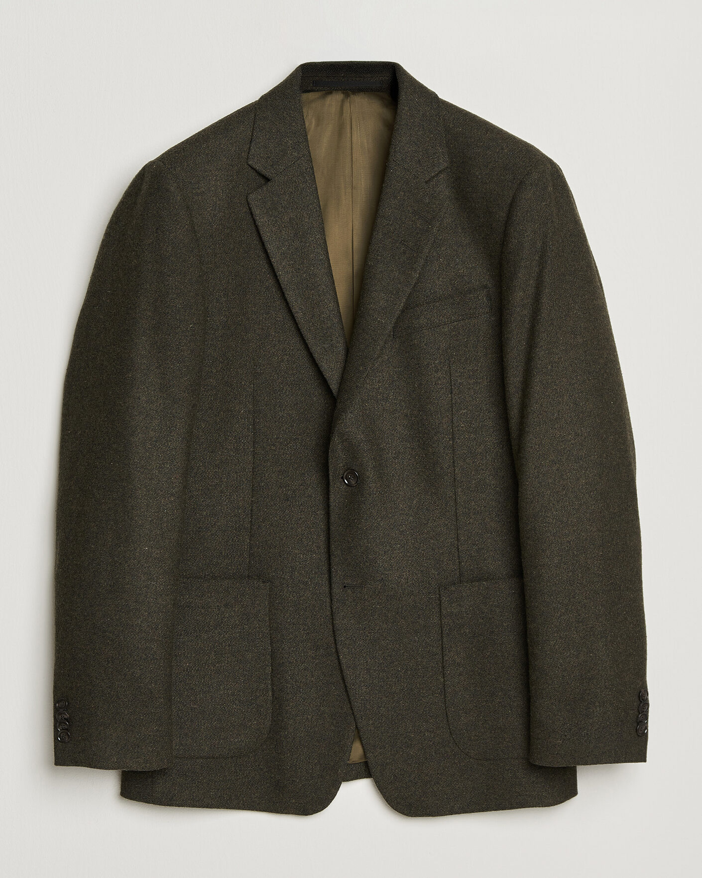 Herre | Dressjakker | Tiger of Sweden | Justin Wool Flannel Suit Blazer Muted Canopy