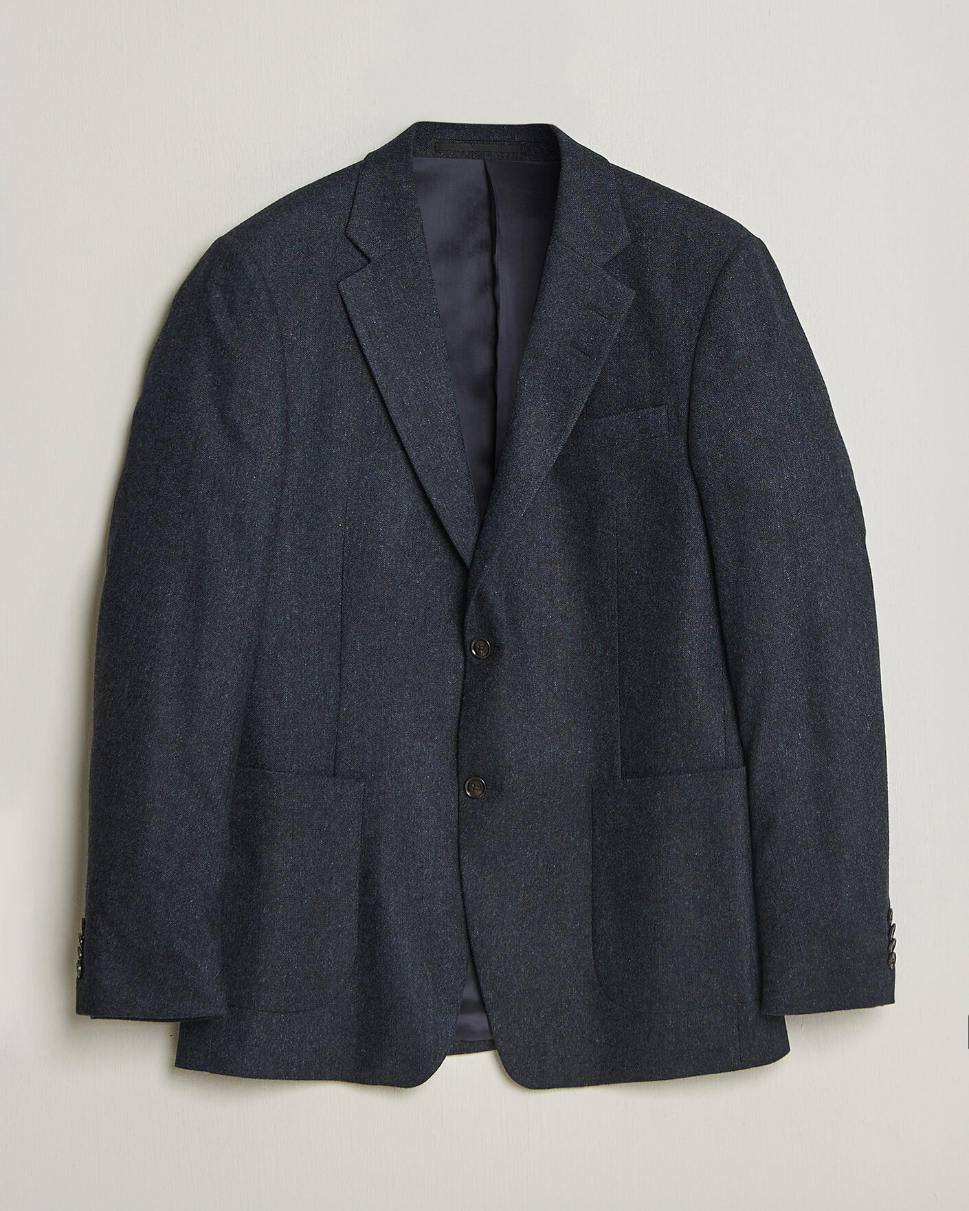 Herre | Dressjakker | Tiger of Sweden | Justin Wool Flannel Suit Blazer Midnight Blue
