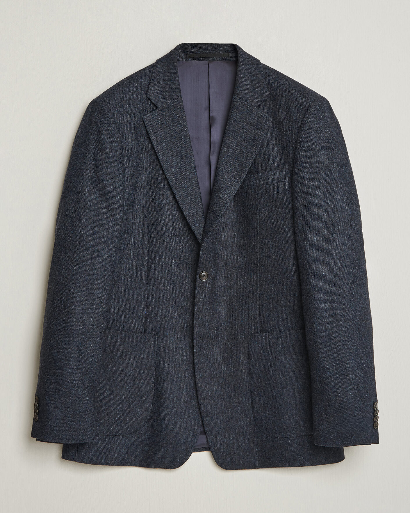 Herre | Dressjakker | Tiger of Sweden | Justin Wool Flannel Suit Blazer Midnight Blue