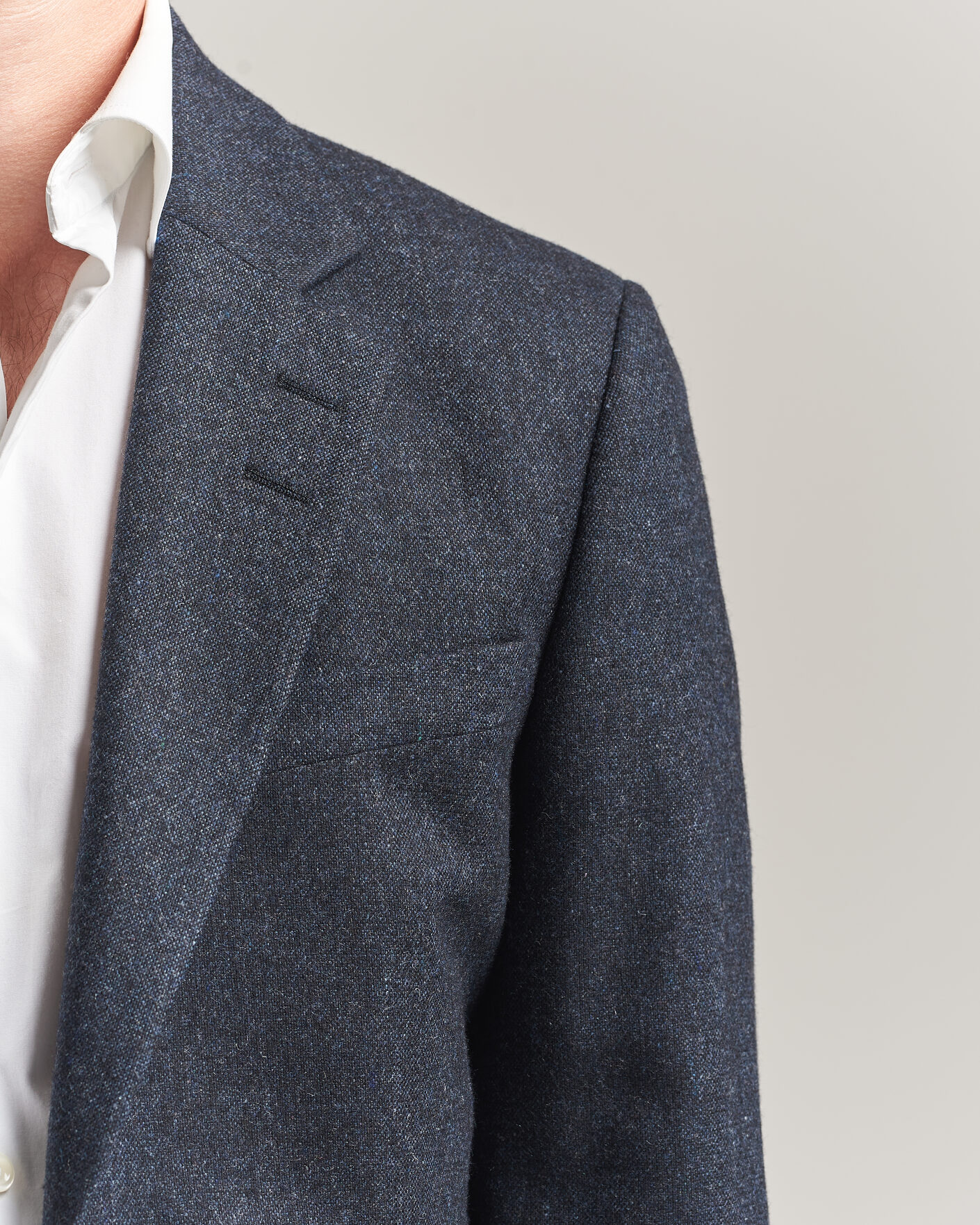 Herre | Dressjakker | Tiger of Sweden | Justin Wool Flannel Suit Blazer Midnight Blue