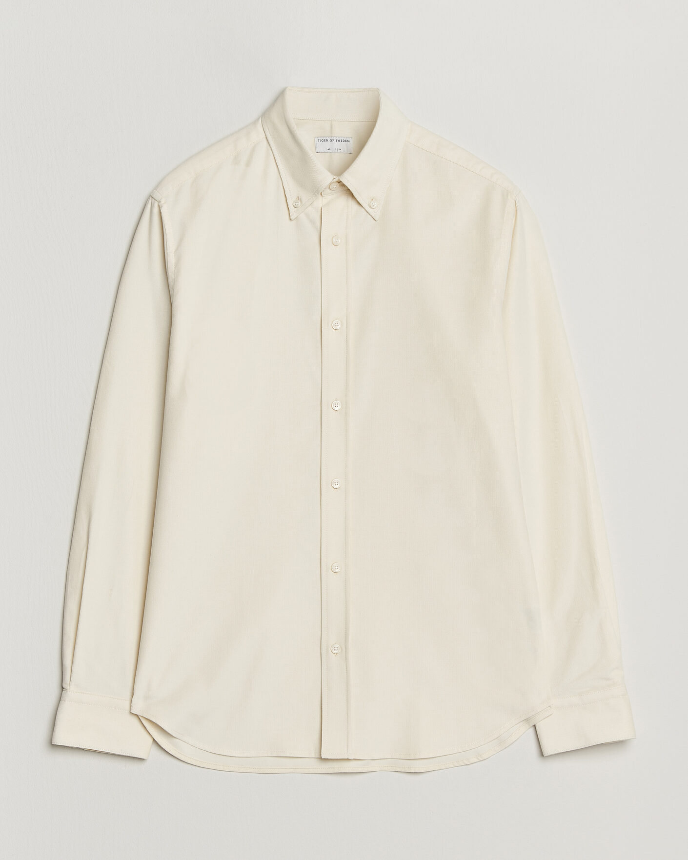 Herre | Skjorter | Tiger of Sweden | Bjorn Corduroy Shirt Cream White
