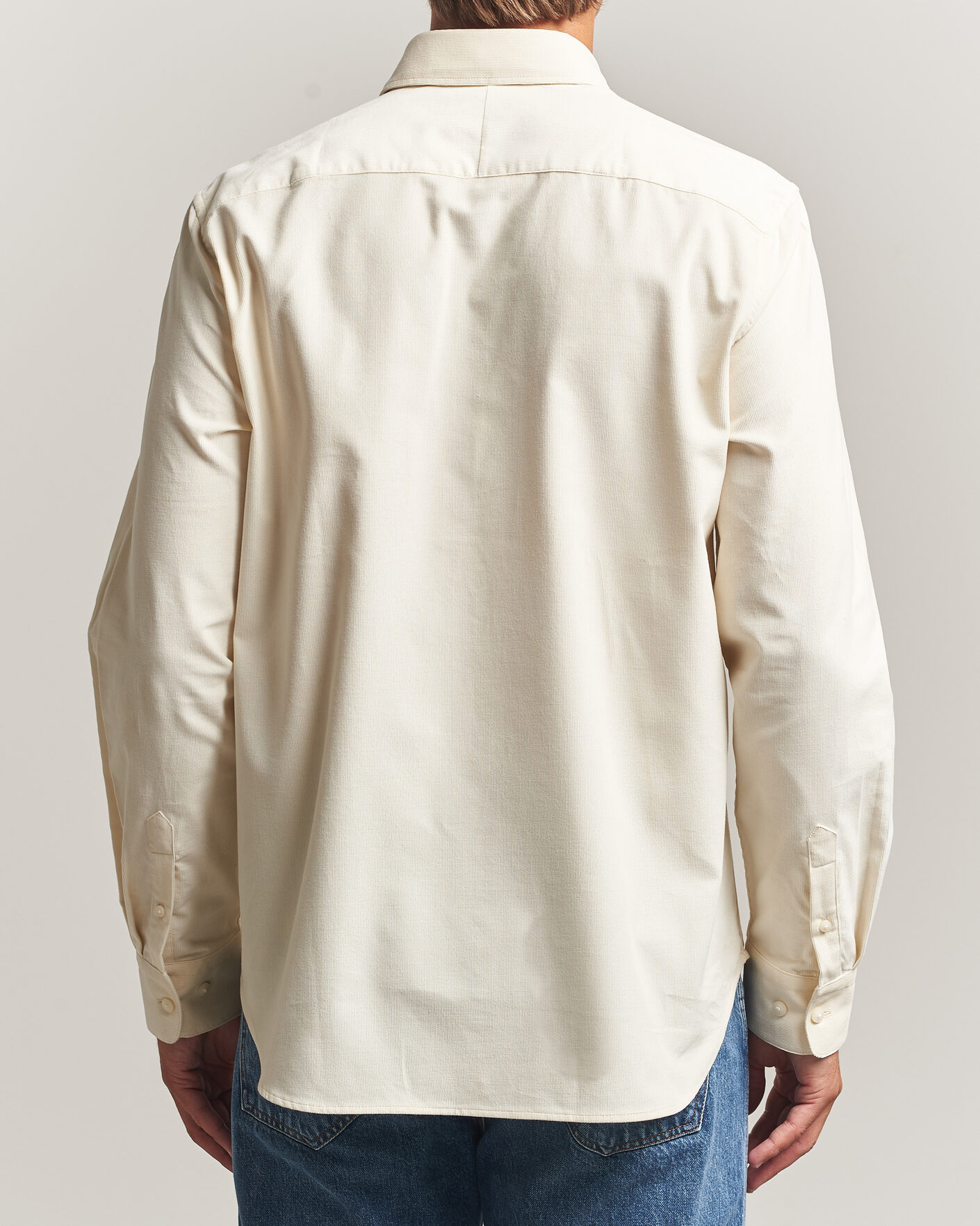 Herre | Skjorter | Tiger of Sweden | Bjorn Corduroy Shirt Cream White