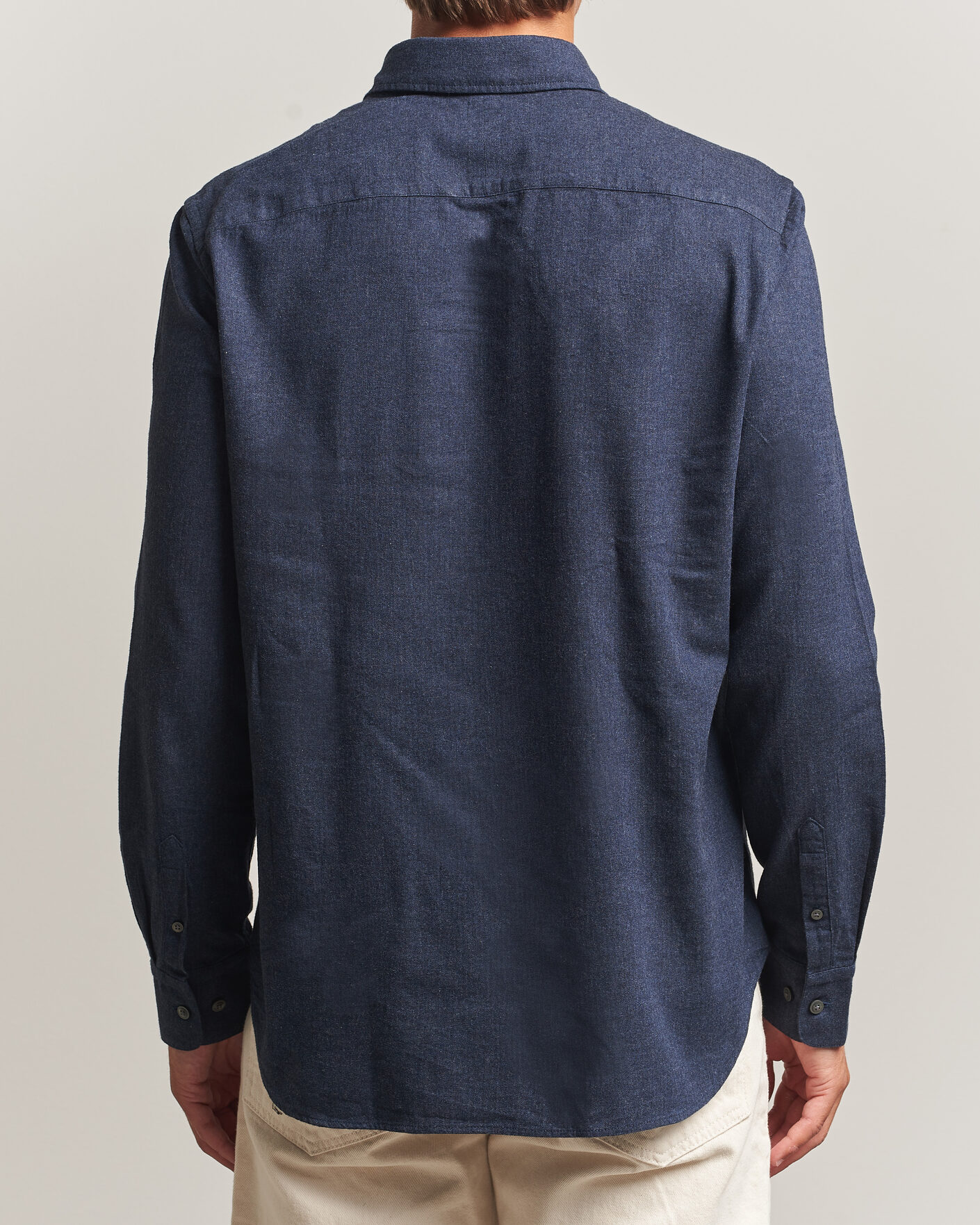Herre | Skjorter | Tiger of Sweden | Bjorn Brushed Cotton Shirt Steel Blue
