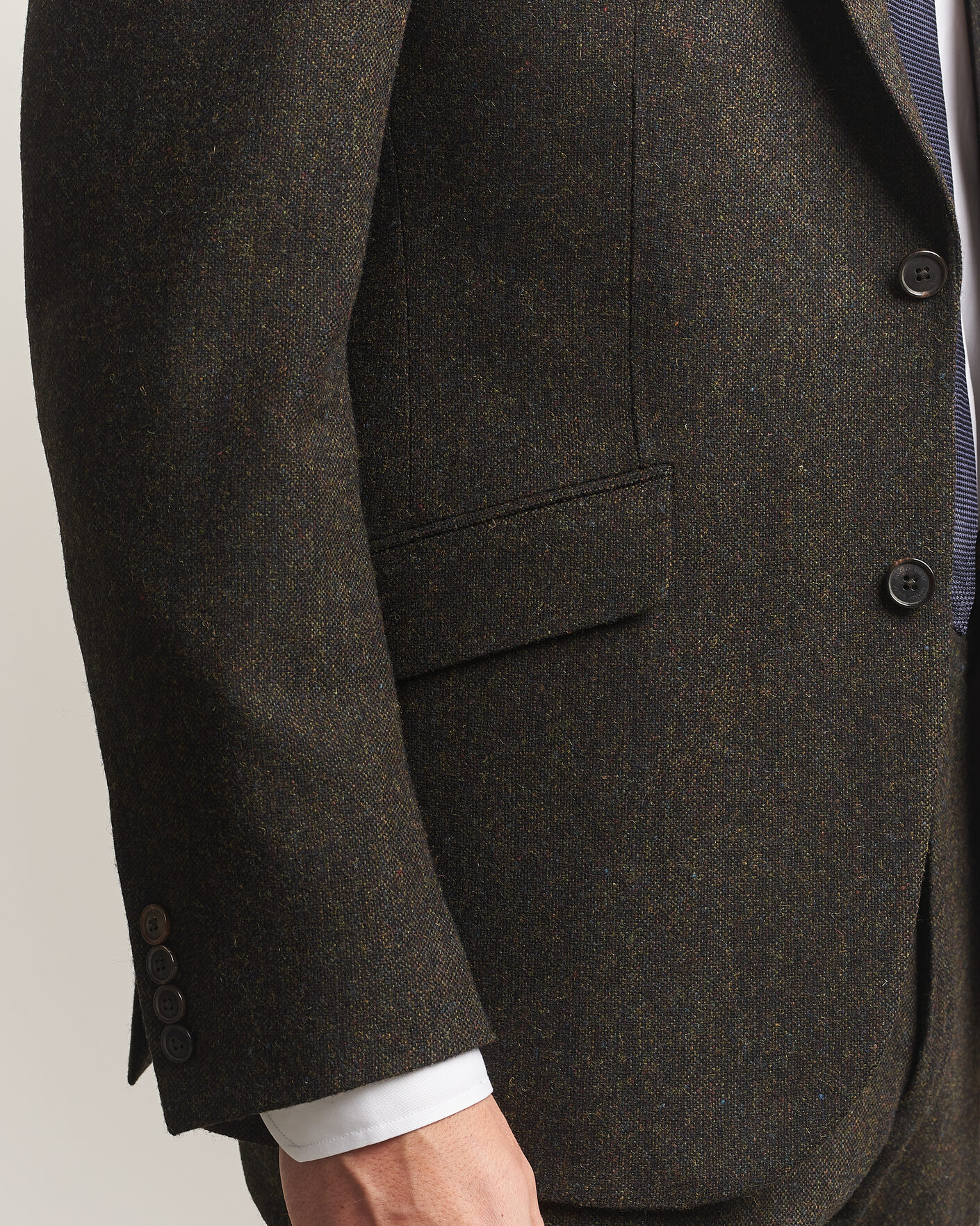 Herre | Dressjakker | Walker Slater | Edward Shetland Wool Donegal Blazer Brown