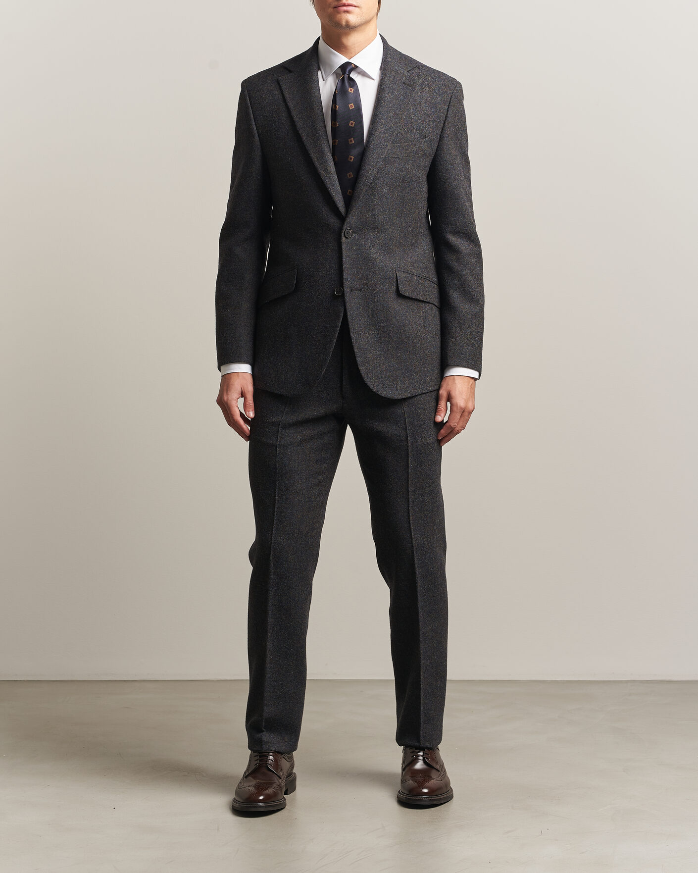 Herre | Dressjakker | Walker Slater | Edward Shetland Wool Donegal Blazer Navy