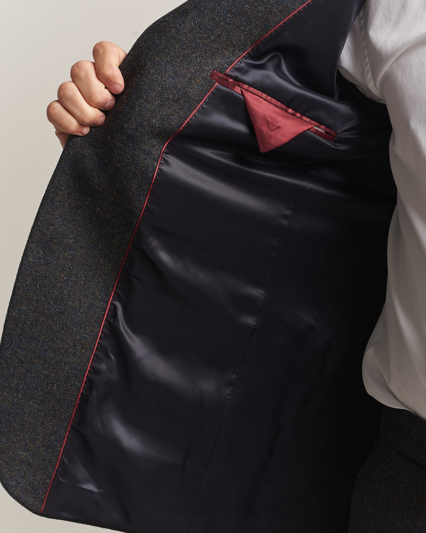 Herre | Dressjakker | Walker Slater | Edward Shetland Wool Donegal Blazer Navy