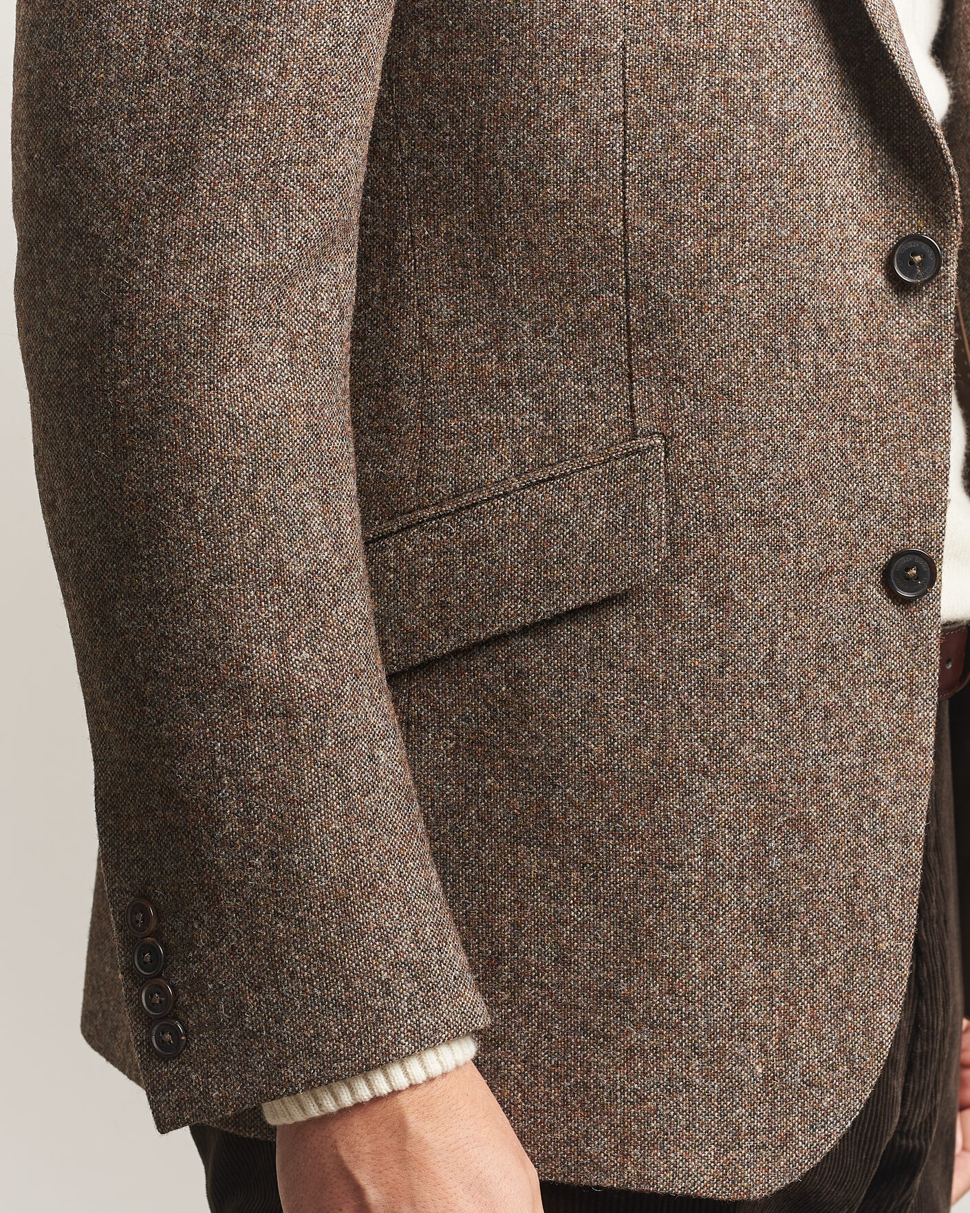 Herre | Dressjakker | Walker Slater | Edward Shetland Wool Donegal Blazer Tobacco