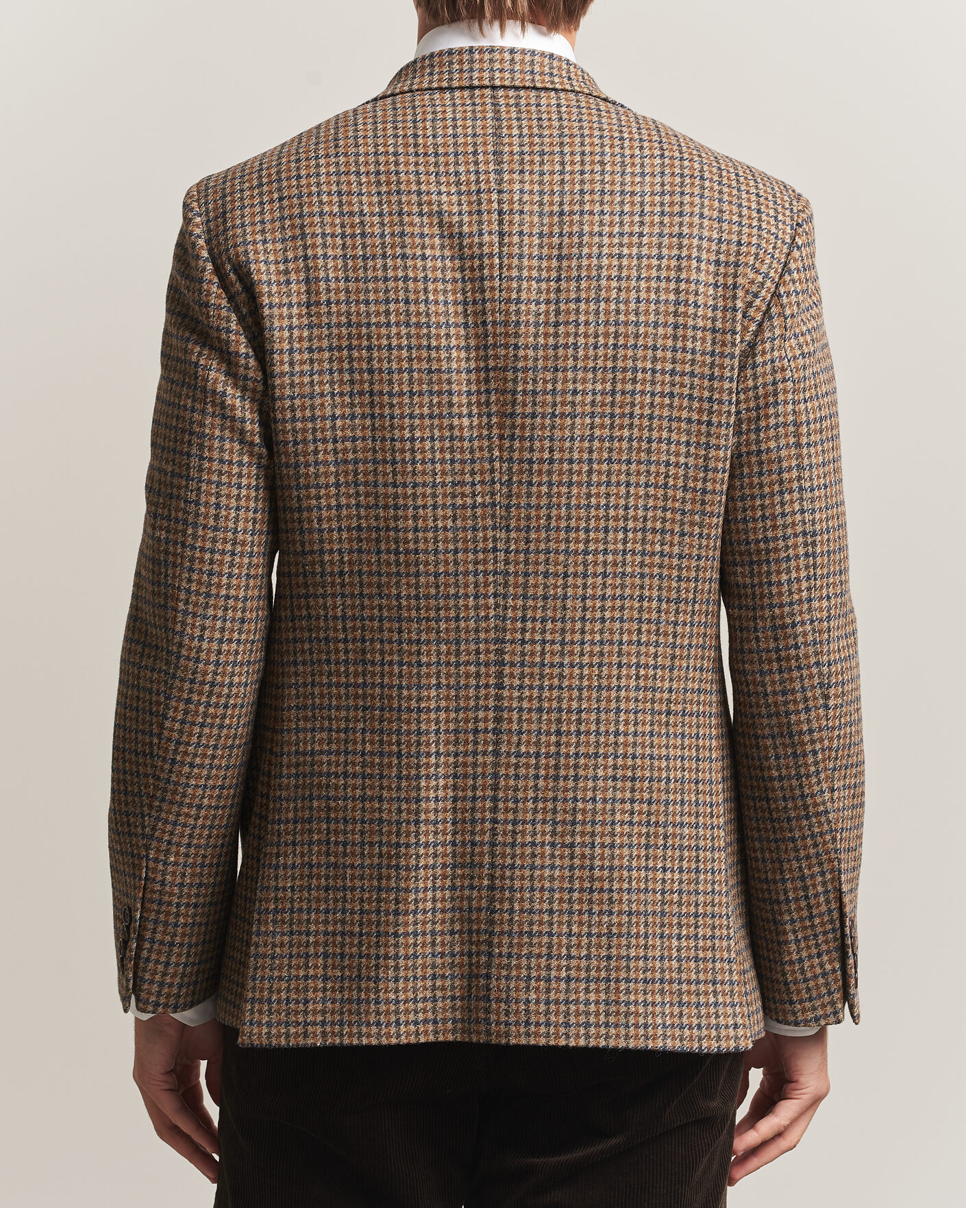 Herre | Dressjakker | Walker Slater | Edward Lambswool Puppytooth Blazer Sandstone