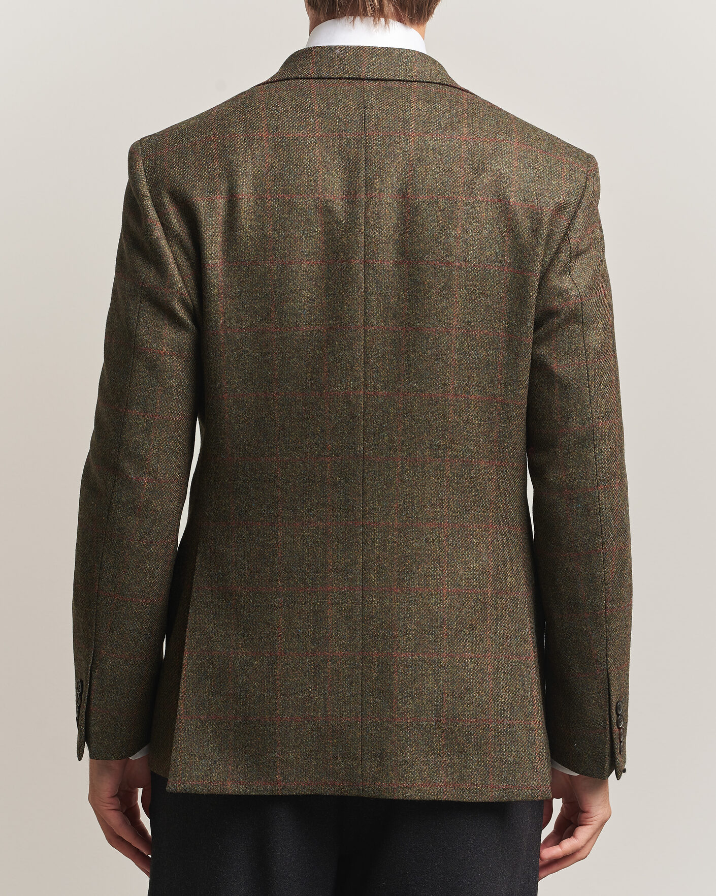 Herre | Dressjakker | Walker Slater | Edward Lambswool Windowpane Blazer Green