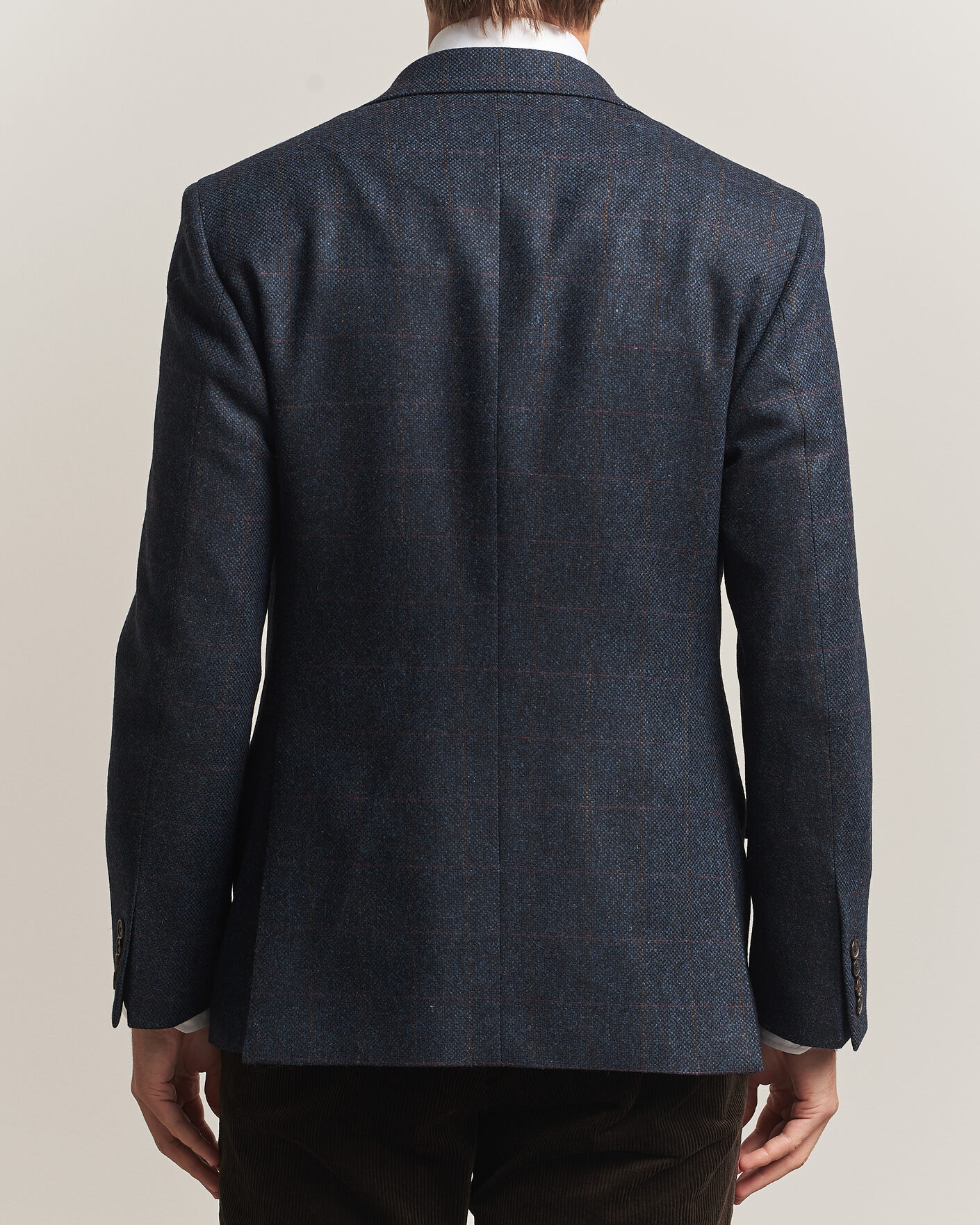 Herre | Dressjakker | Walker Slater | Edward Lambswool Windowpane Blazer Navy