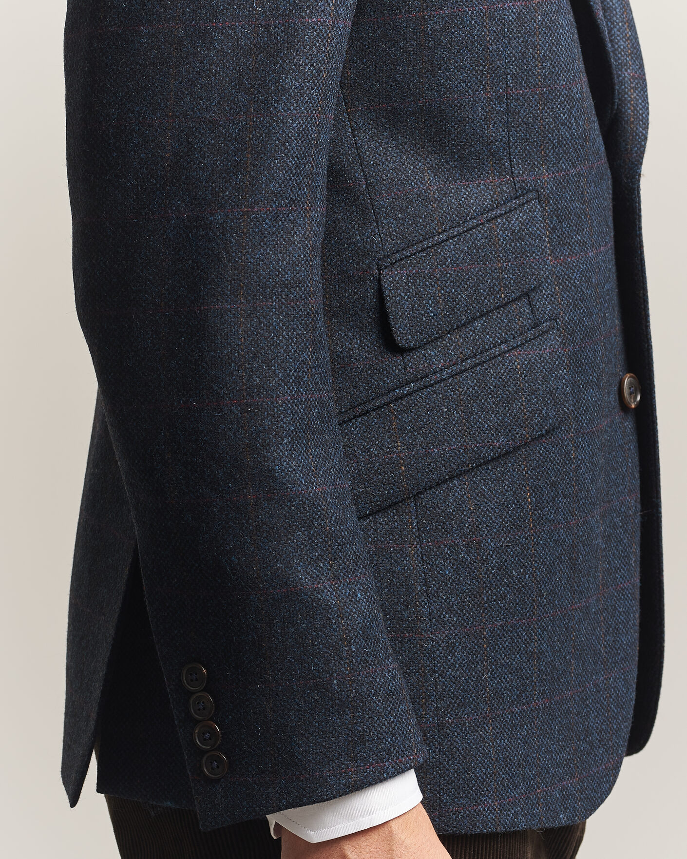 Herre | Dressjakker | Walker Slater | Edward Lambswool Windowpane Blazer Navy