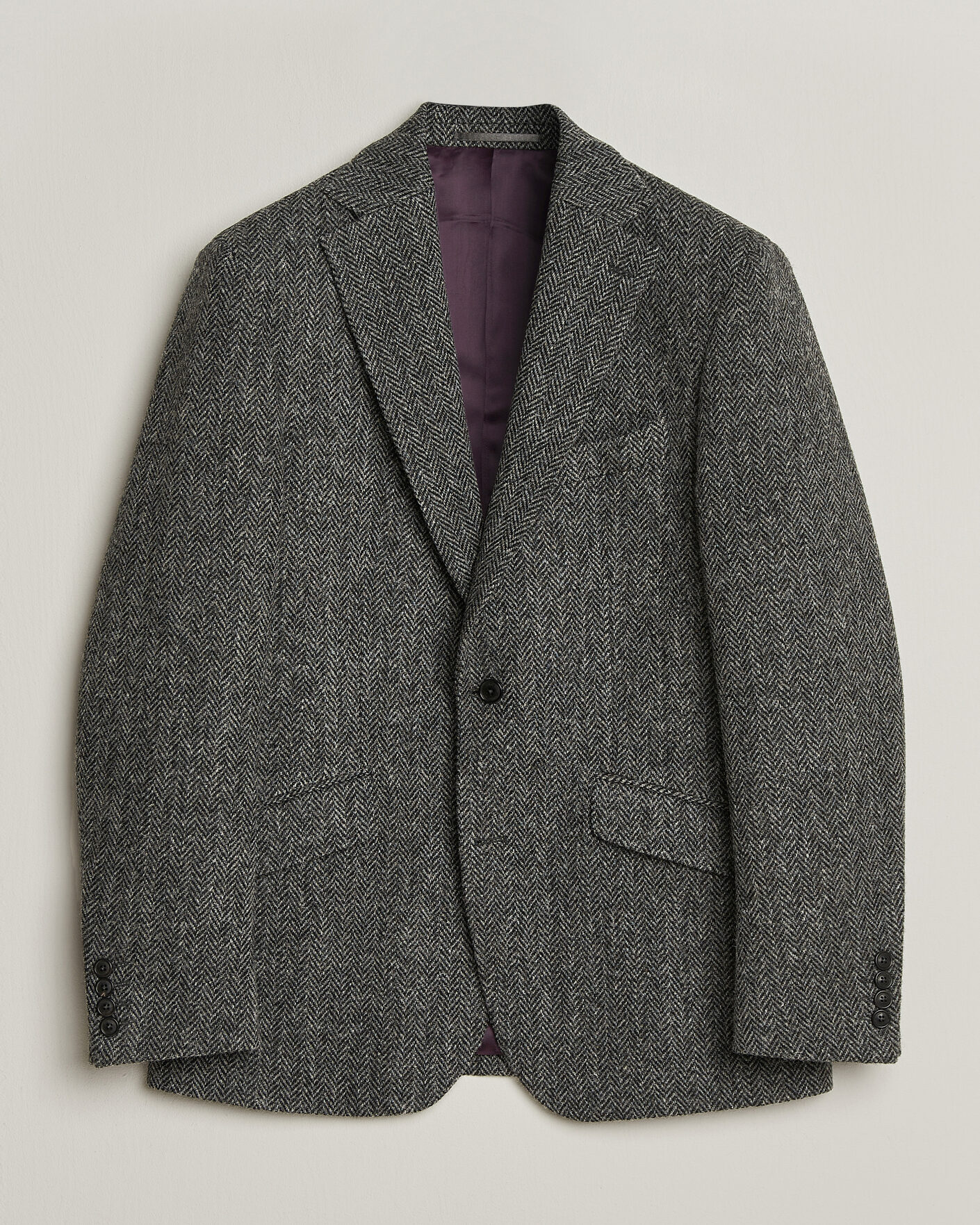 Herre | Dressjakker | Walker Slater | Edward Harris Tweed Herringbone Blazer Charcoal