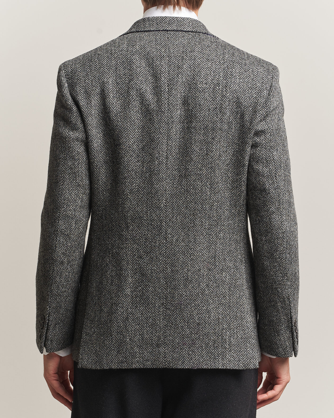 Herre | Dressjakker | Walker Slater | Edward Harris Tweed Herringbone Blazer Charcoal