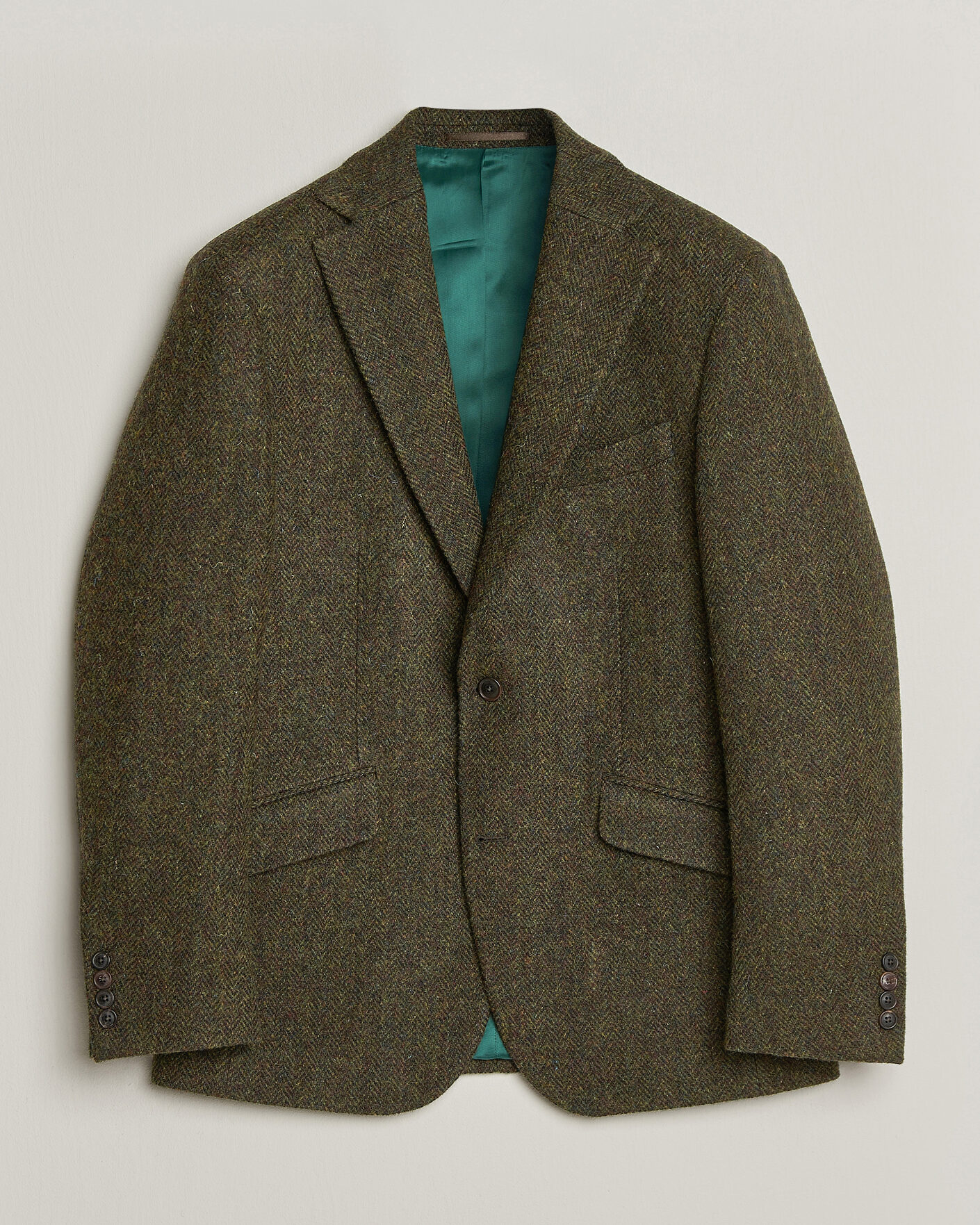 Herre | Dressjakker | Walker Slater | Edward Harris Tweed Herringbone Blazer Green