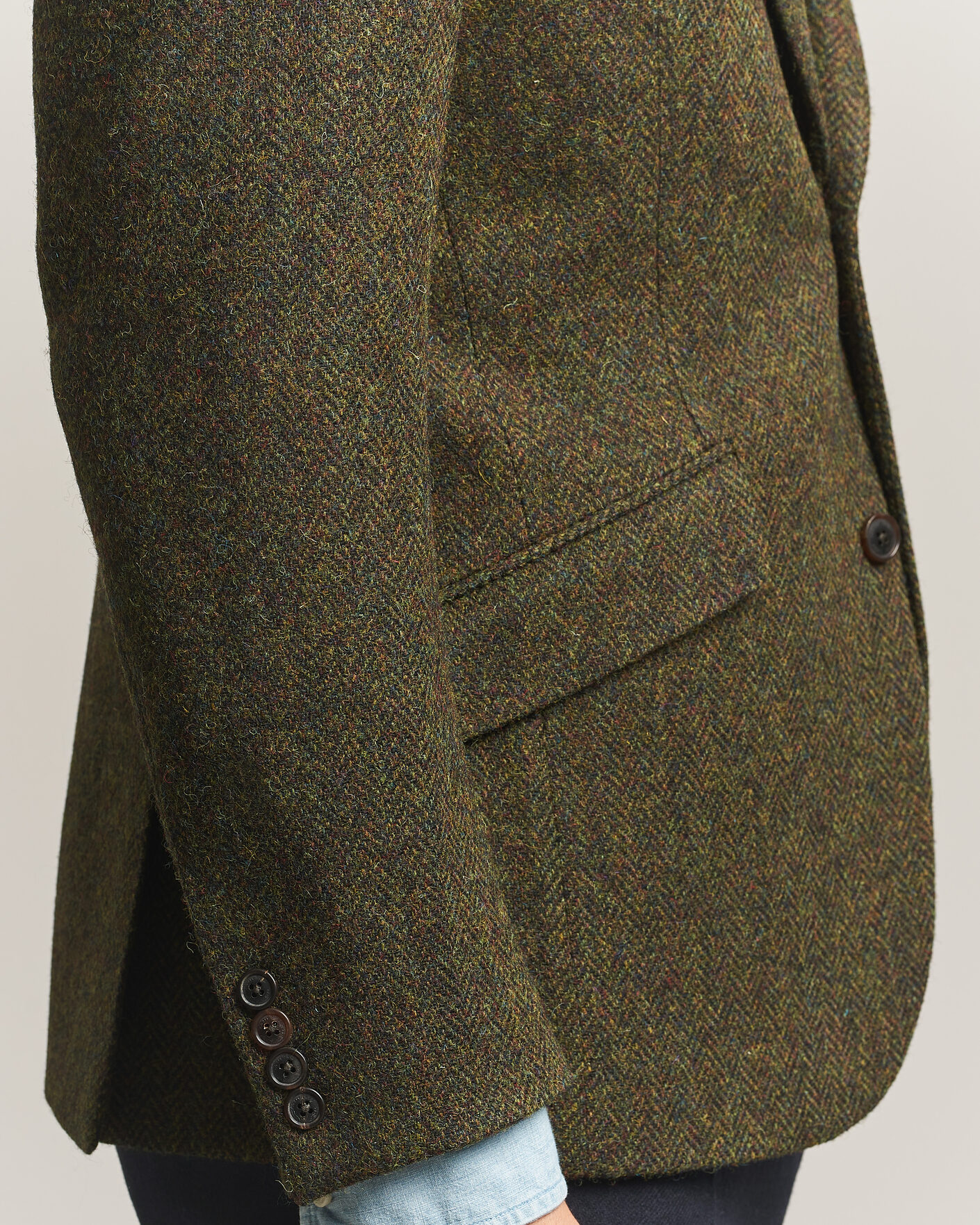 Herre | Dressjakker | Walker Slater | Edward Harris Tweed Herringbone Blazer Green