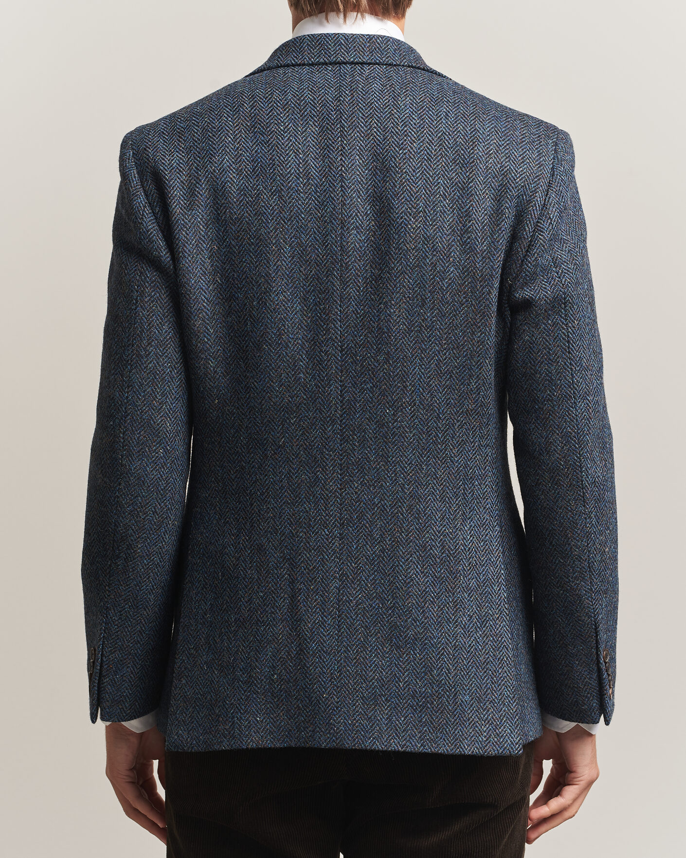 Herre | Dressjakker | Walker Slater | Edward Harris Tweed Herringbone Blazer Navy