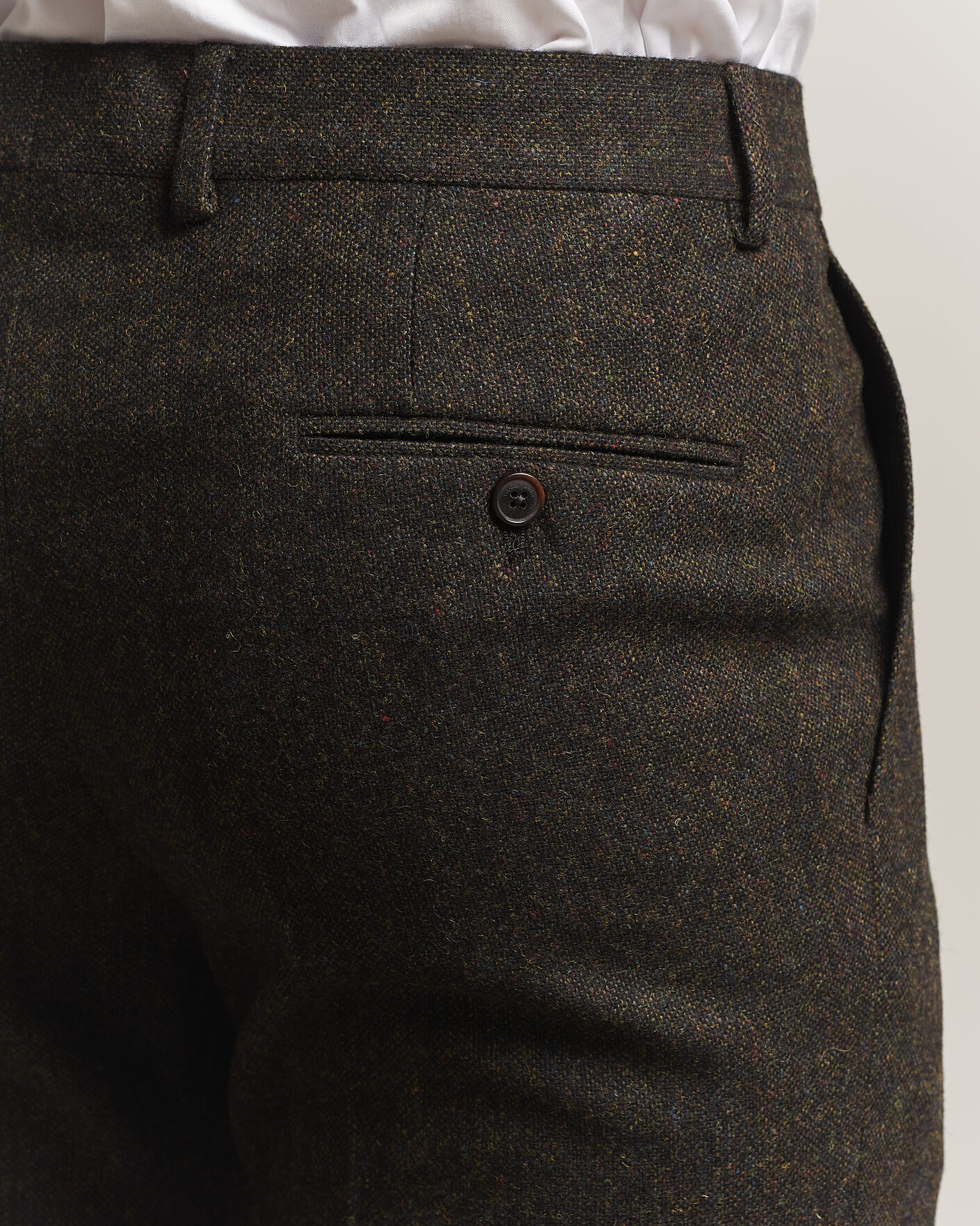 Herre | Bukser | Walker Slater | Edward Shetland Wool Donegal Trousers Brown