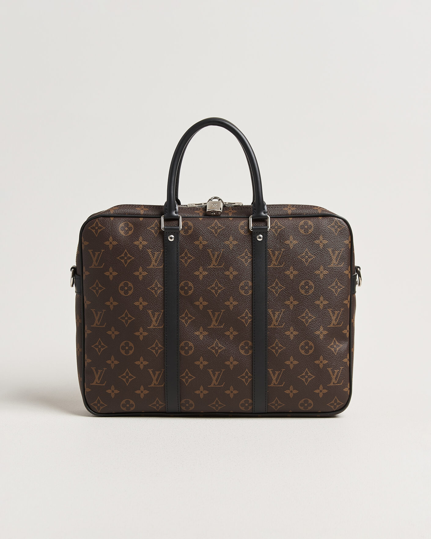 Herre | Pre-Owned & Vintage Bags | Louis Vuitton Pre-Owned | Porte-Documents Voyage Briefcase Monogram Macassar