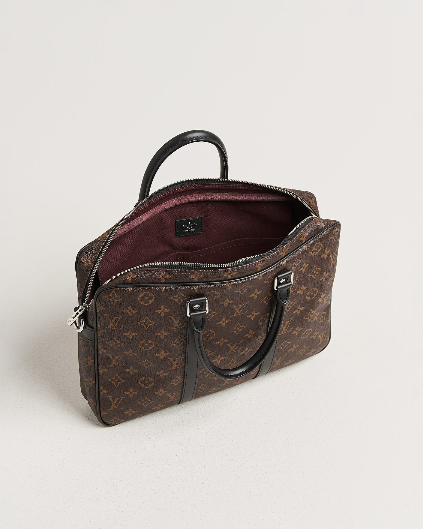 Herre | Pre-Owned & Vintage Bags | Louis Vuitton Pre-Owned | Porte-Documents Voyage Briefcase Monogram Macassar