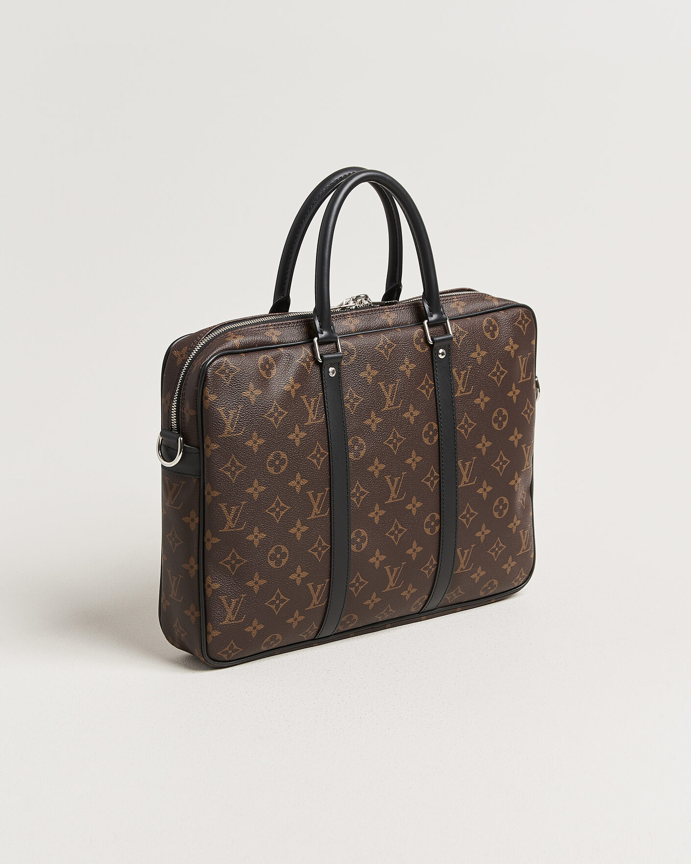 Herre | Pre-Owned & Vintage Bags | Louis Vuitton Pre-Owned | Porte-Documents Voyage Briefcase Monogram Macassar