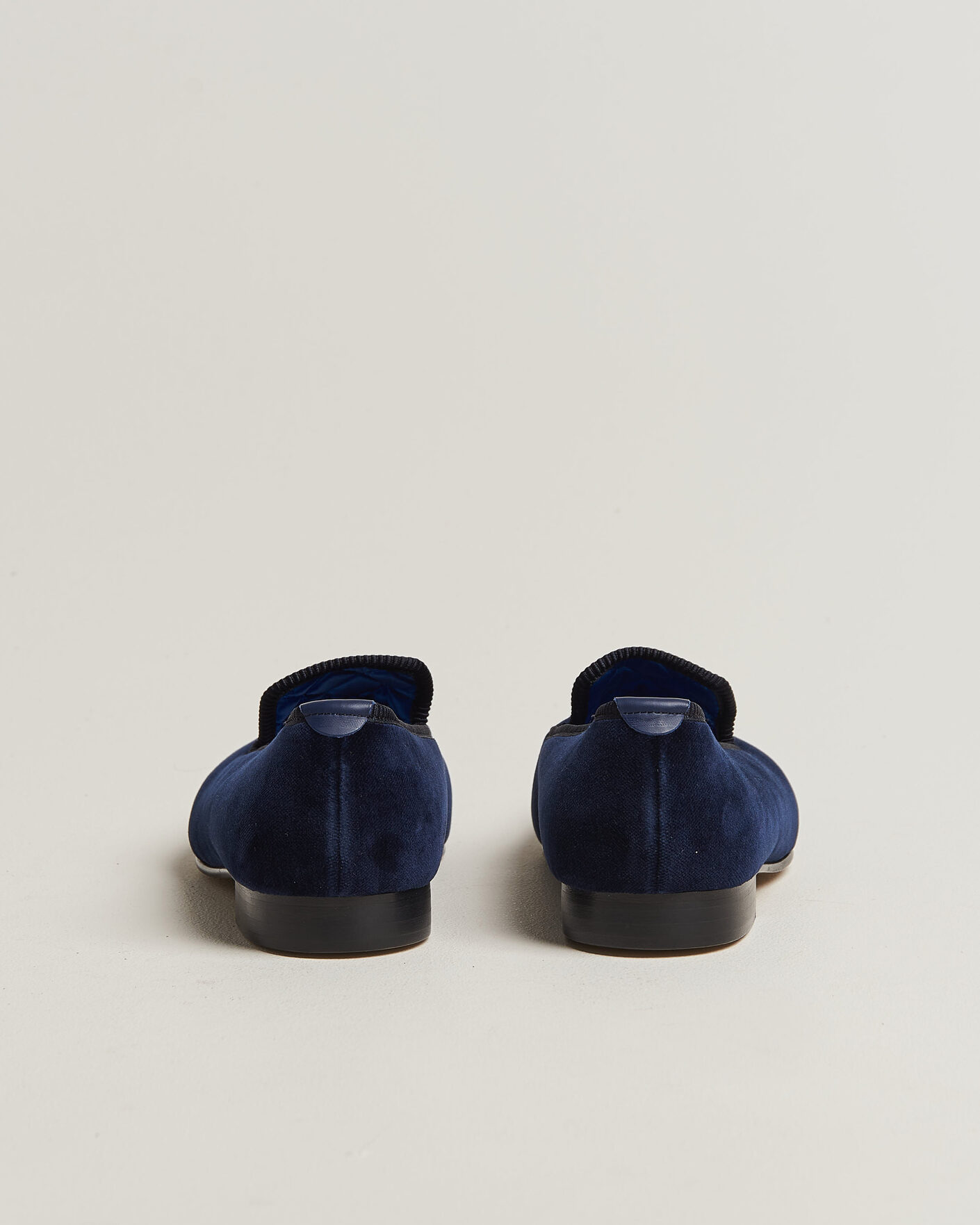 Herre | Loafers | Bowhill & Elliott | Plain Albert Pump Navy Velvet