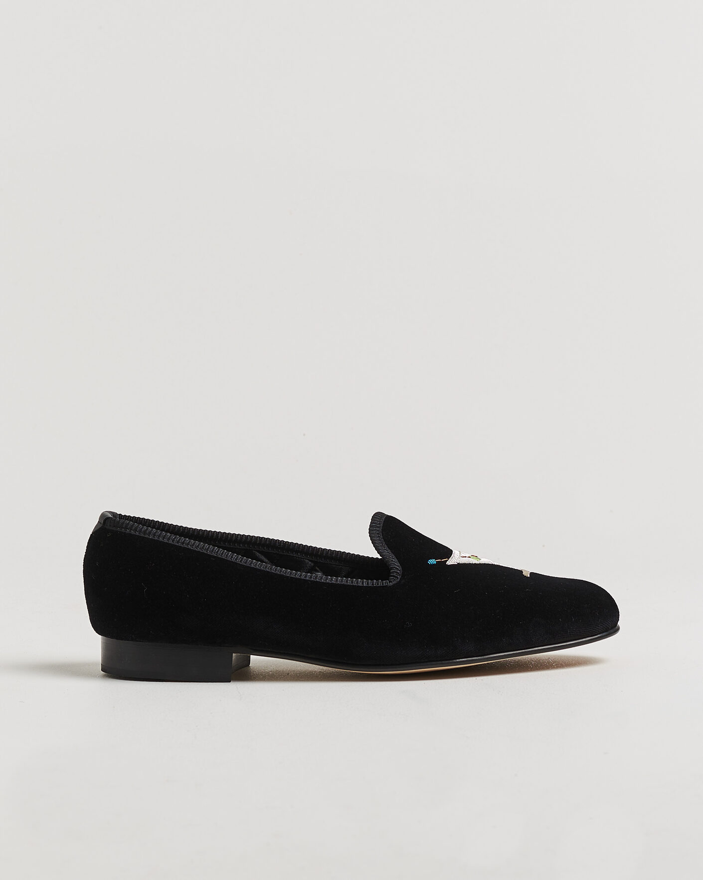 Herre | Loafers | Bowhill & Elliott | Martini Venetian Pump Black Velvet