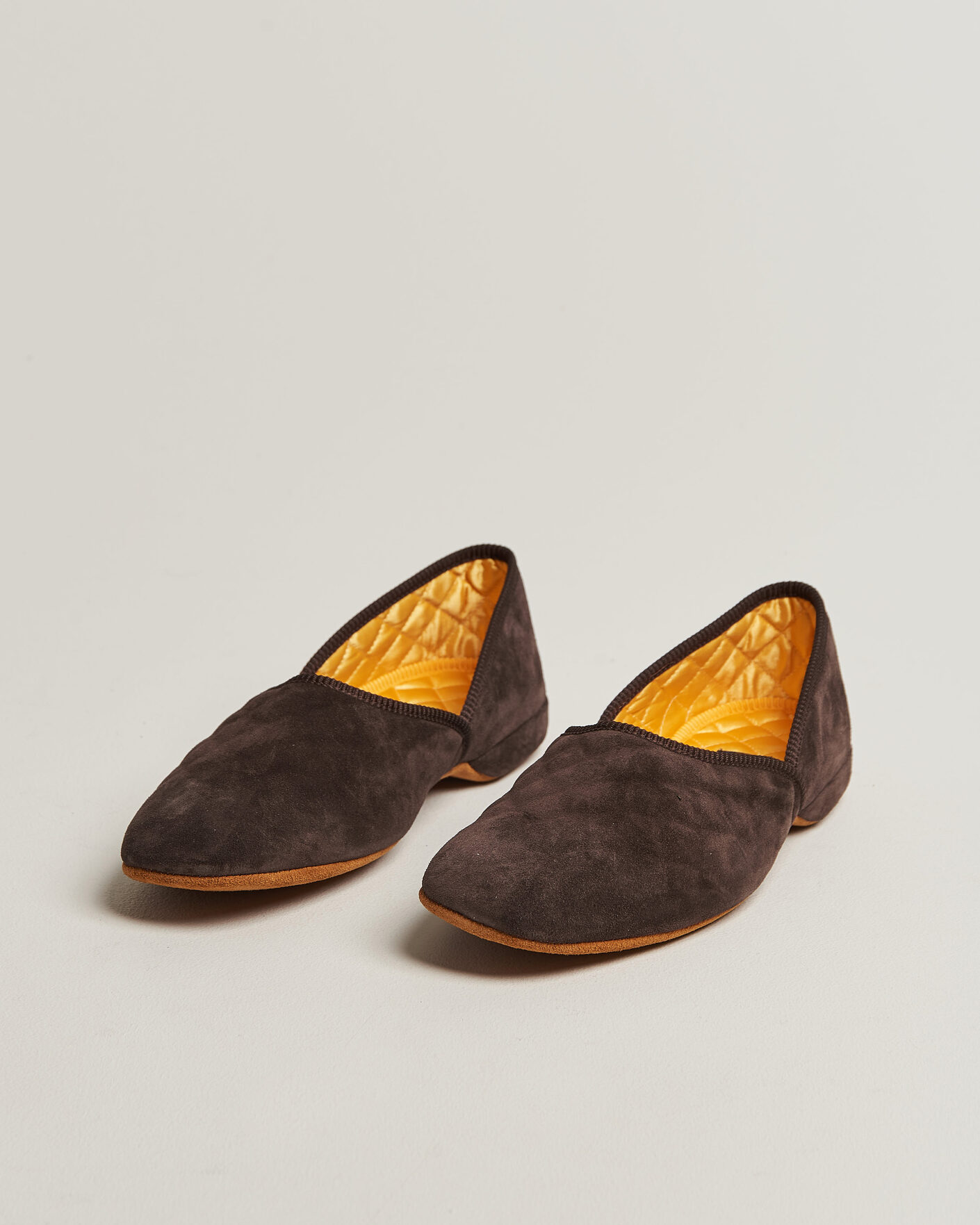Herre | Sandaler og tøfler | Bowhill & Elliott | Grecian Indoor Slippers Chocolate Suede