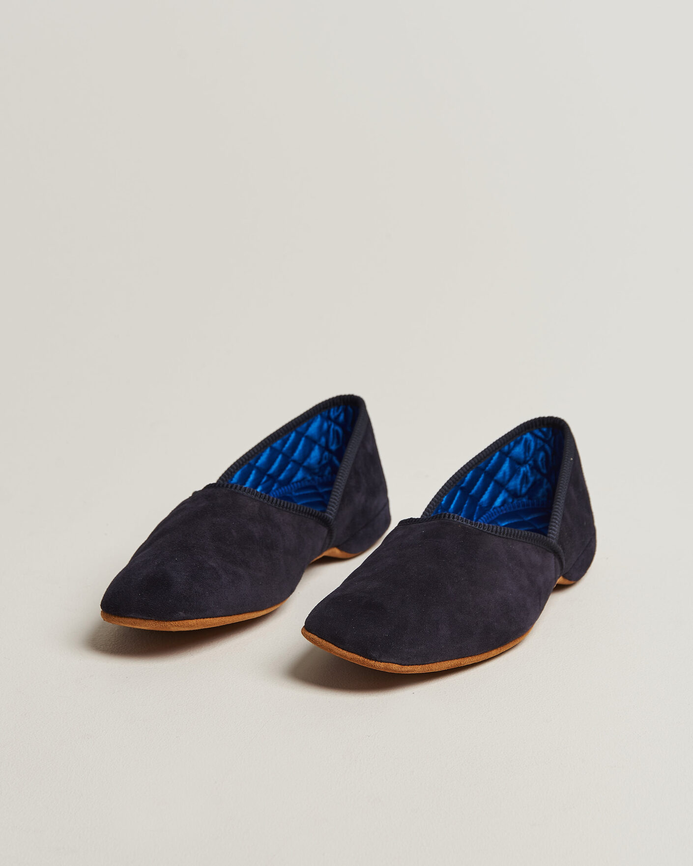 Herre | Sandaler og tøfler | Bowhill & Elliott | Grecian Indoor Slippers Navy Suede