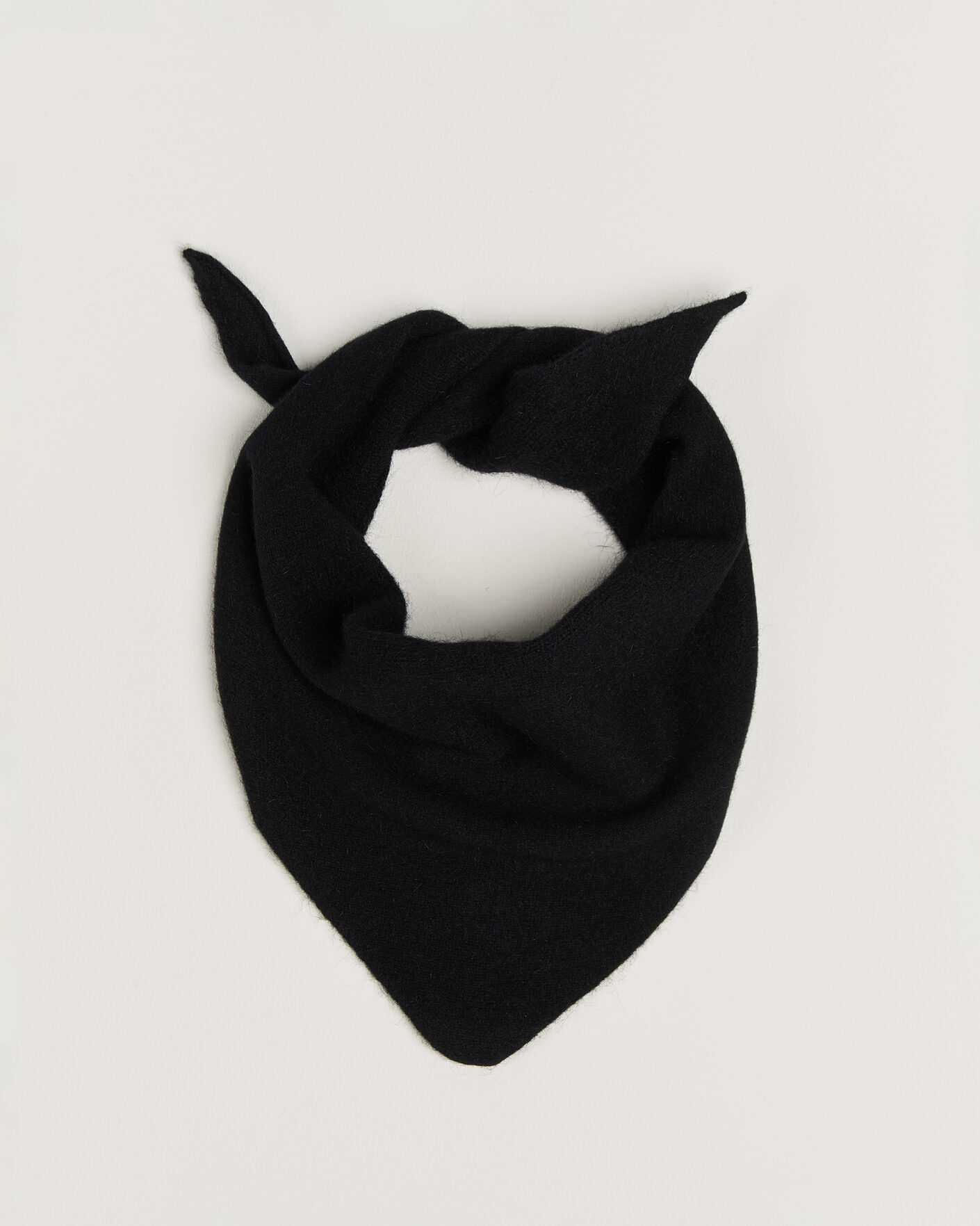 Herre | Scarves | Le Bonnet | Lambswool/Caregora Bandana Onyx