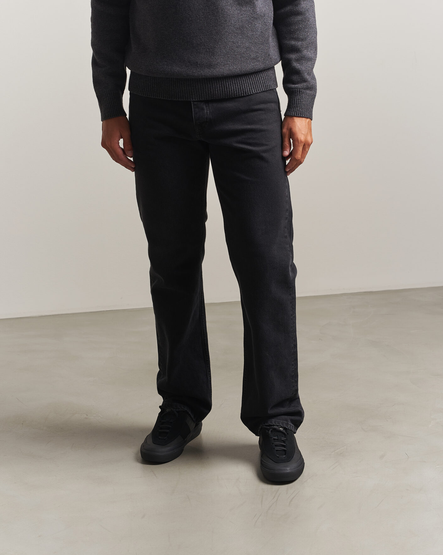 Herre | Sneakers | Stone Island | Low Top Canvas Sneaker Black