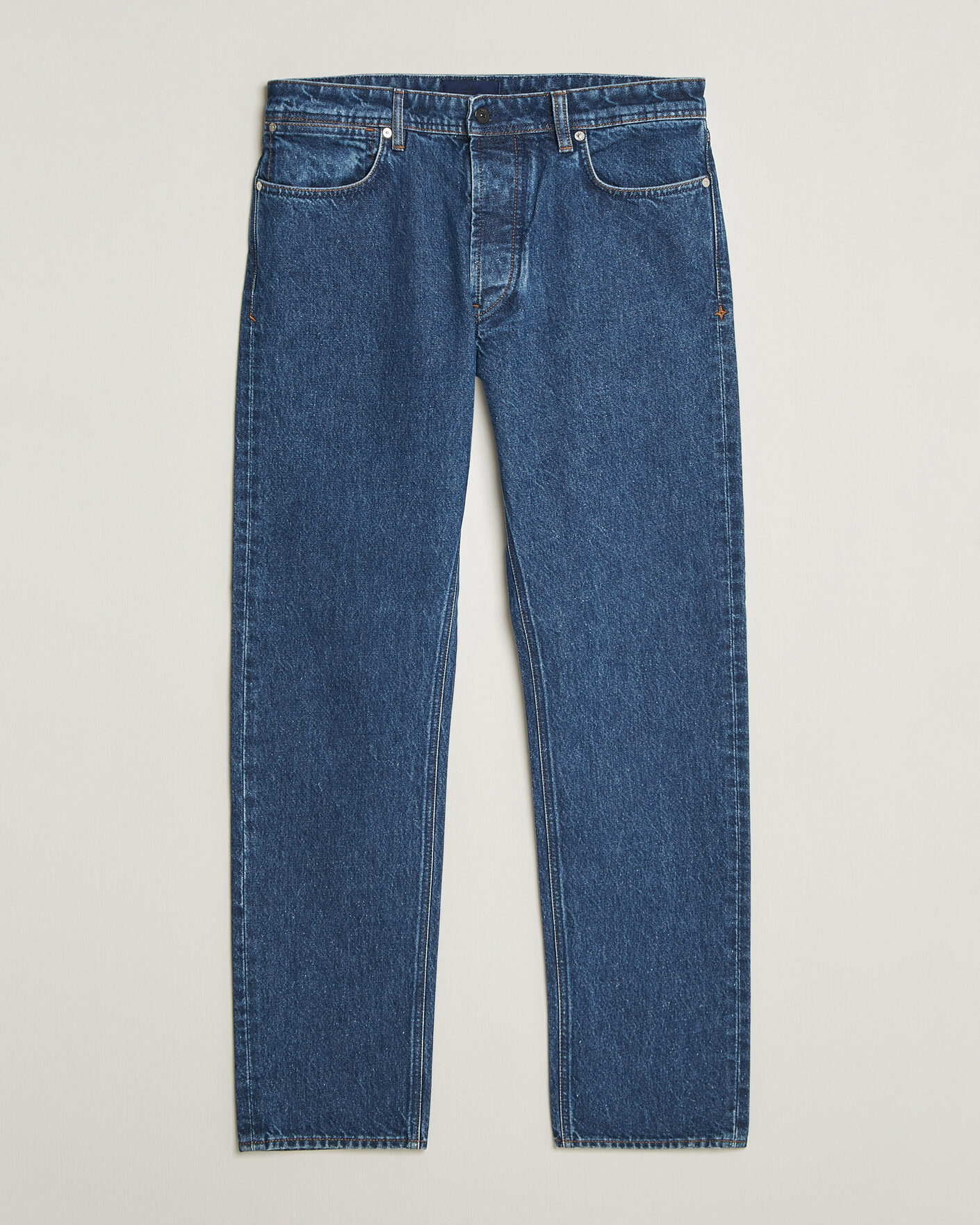 Herre | Jeans | Stone Island | Regular Straight Fit Indigo Jeans Blue Medium Wash