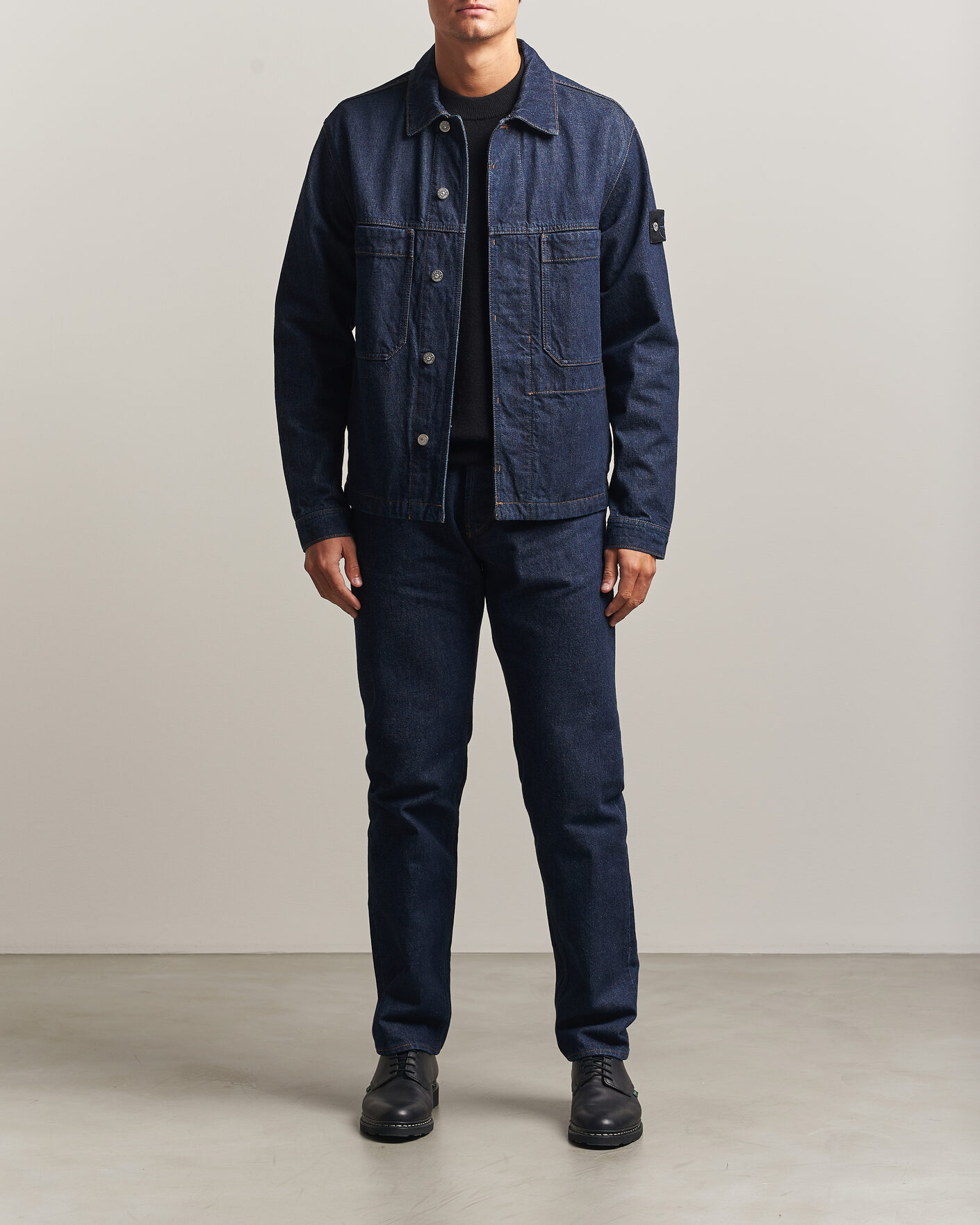 Herre | Jeans | Stone Island | Regular Straight Fit Indigo Jeans Blue Rinse