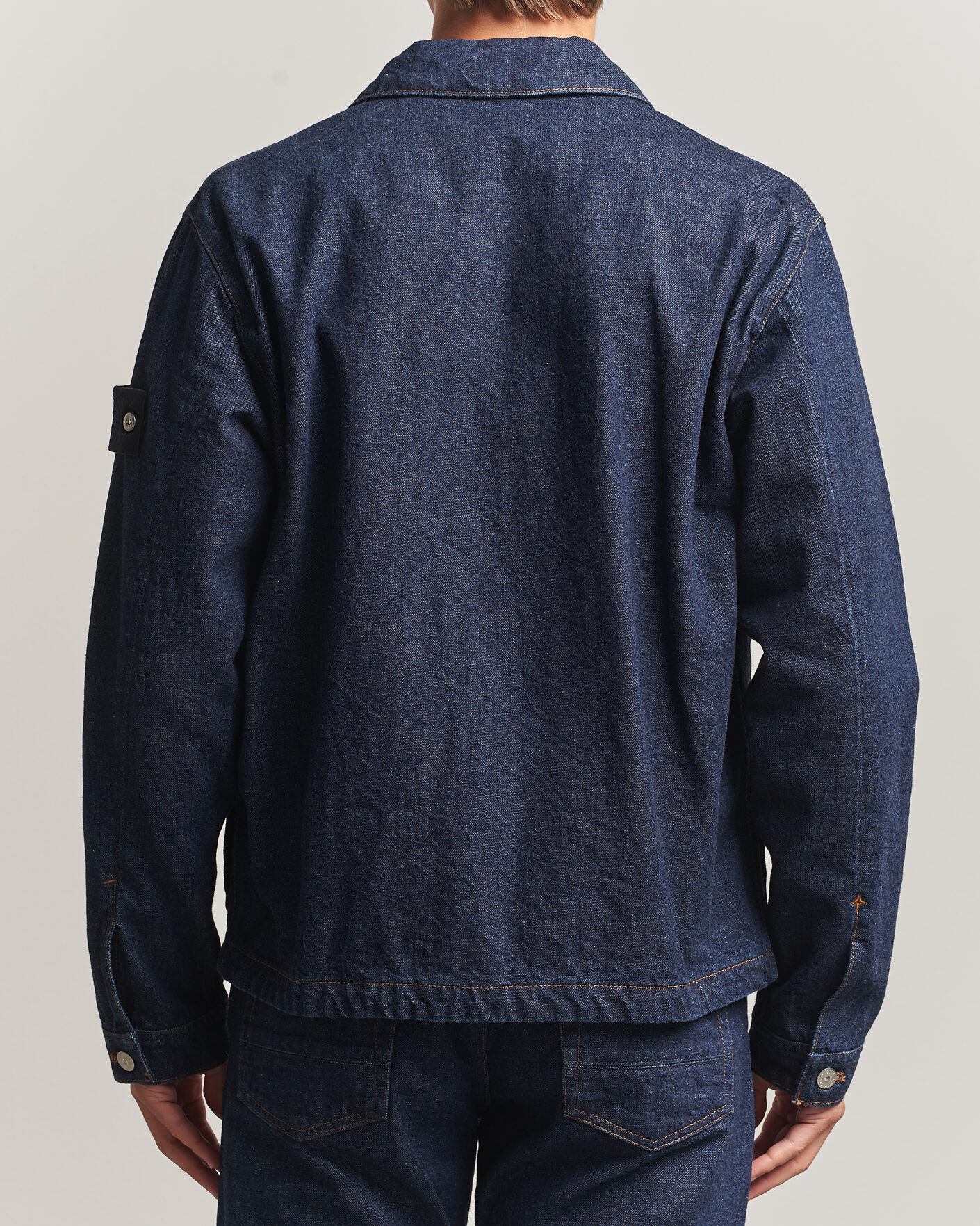 Herre | Jakker | Stone Island | Indigo Denim Coach Jacket Blue Rinse