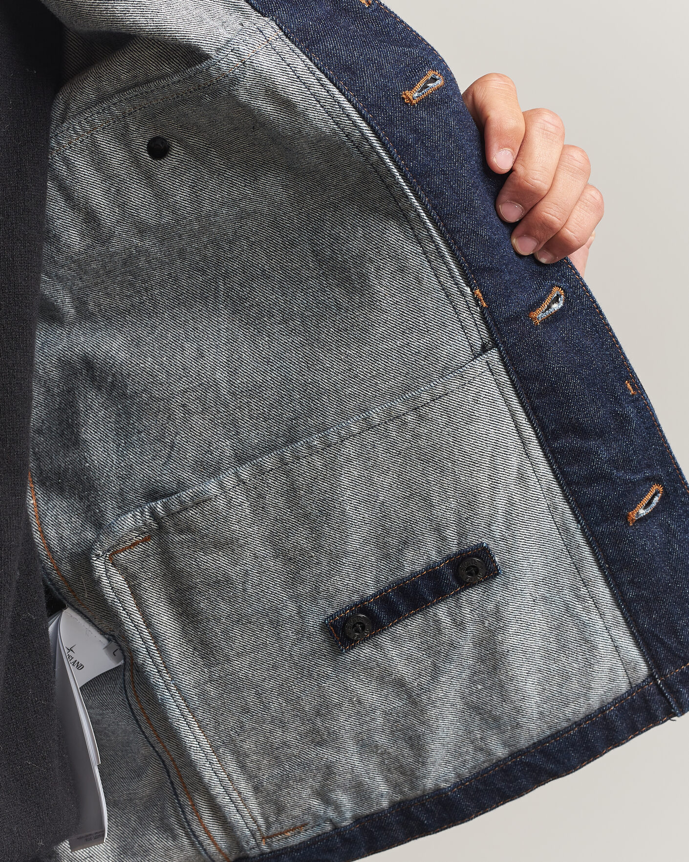Herre | Jakker | Stone Island | Indigo Denim Coach Jacket Blue Rinse