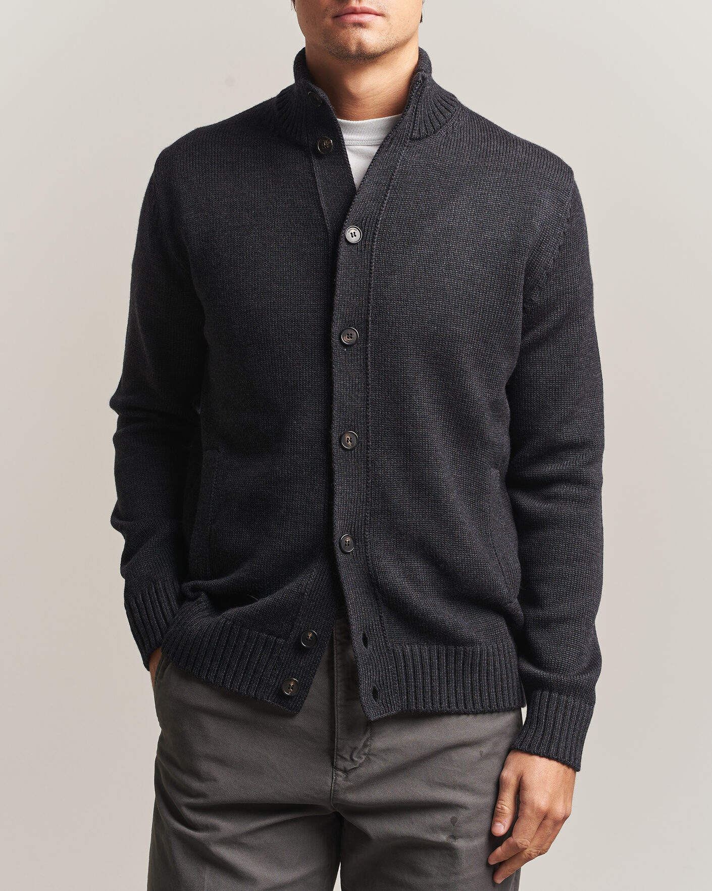 Herre | Gensere | Zanone | Virgin Merino Wool Chioto Grey Melange