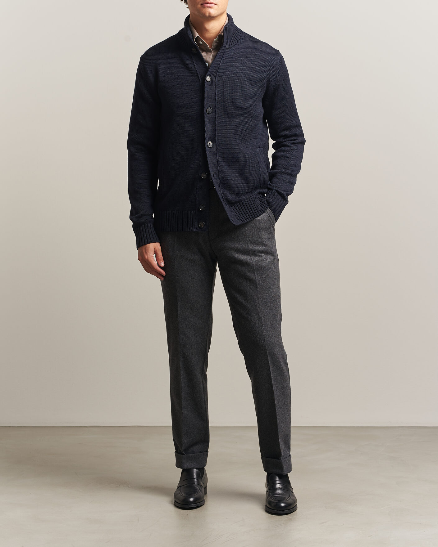 Herre | Gensere | Zanone | Virgin Merino Wool Chioto Navy
