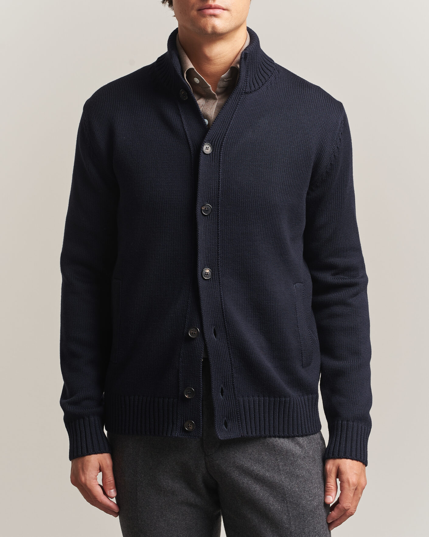 Herre | Gensere | Zanone | Virgin Merino Wool Chioto Navy