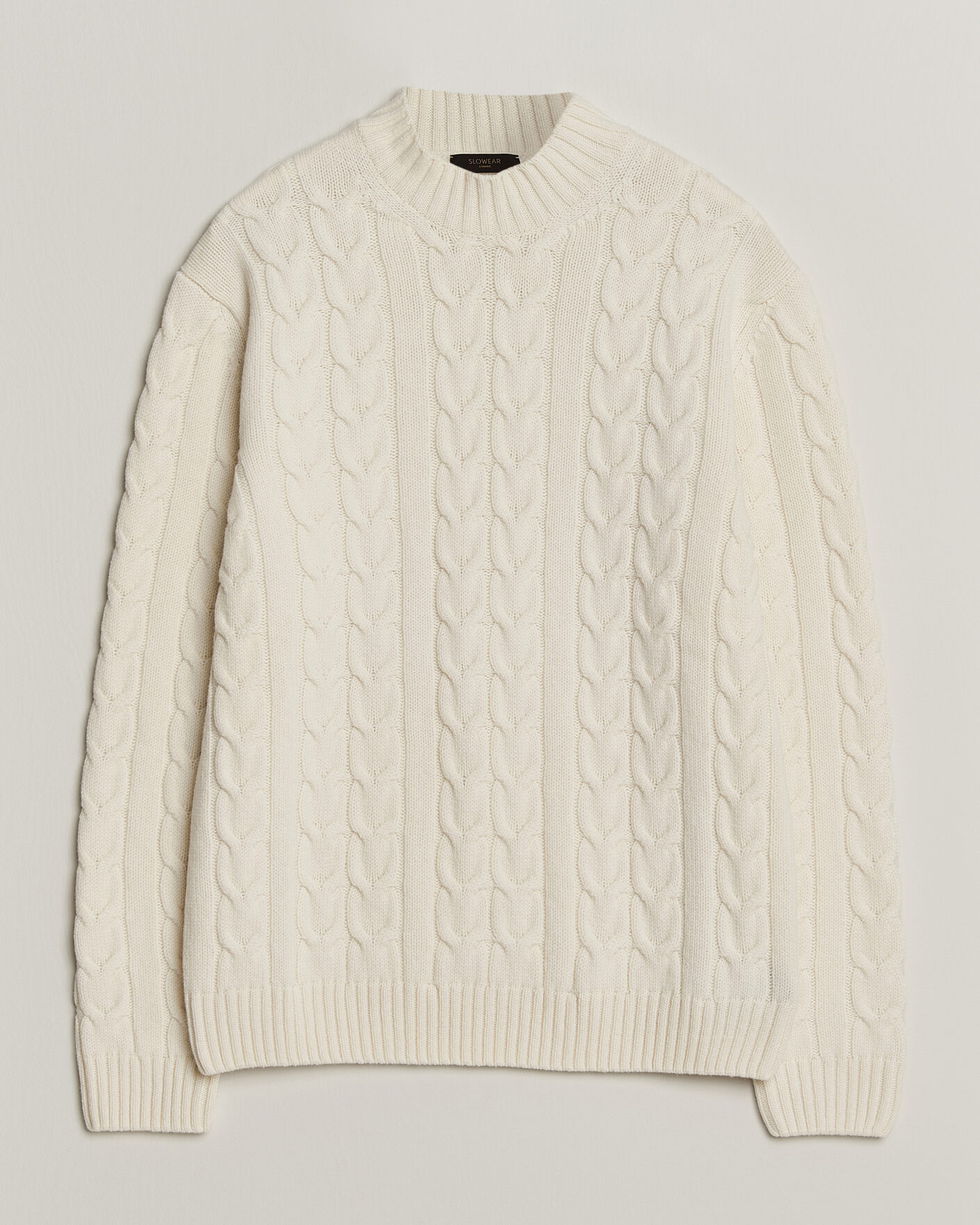 Herre | Gensere | Zanone | Double Cable Crew Neck Latte
