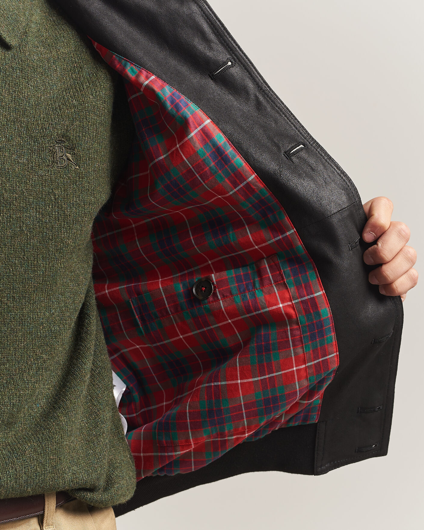 Herre | Jakker | Baracuta | Suede Blouson Jacket Black