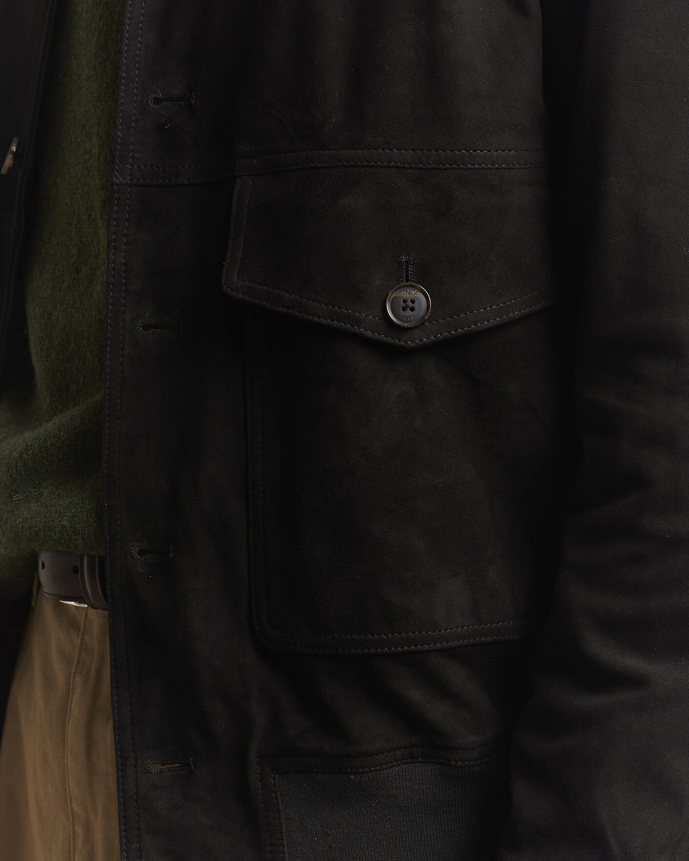Herre | Jakker | Baracuta | Suede Blouson Jacket Black