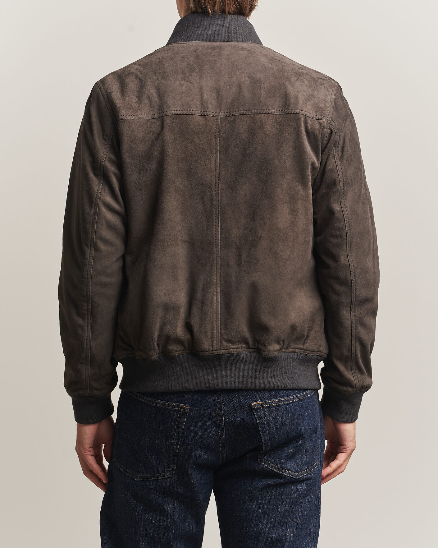 Herre | Jakker | Baracuta | Suede Blouson Jacket December Sky