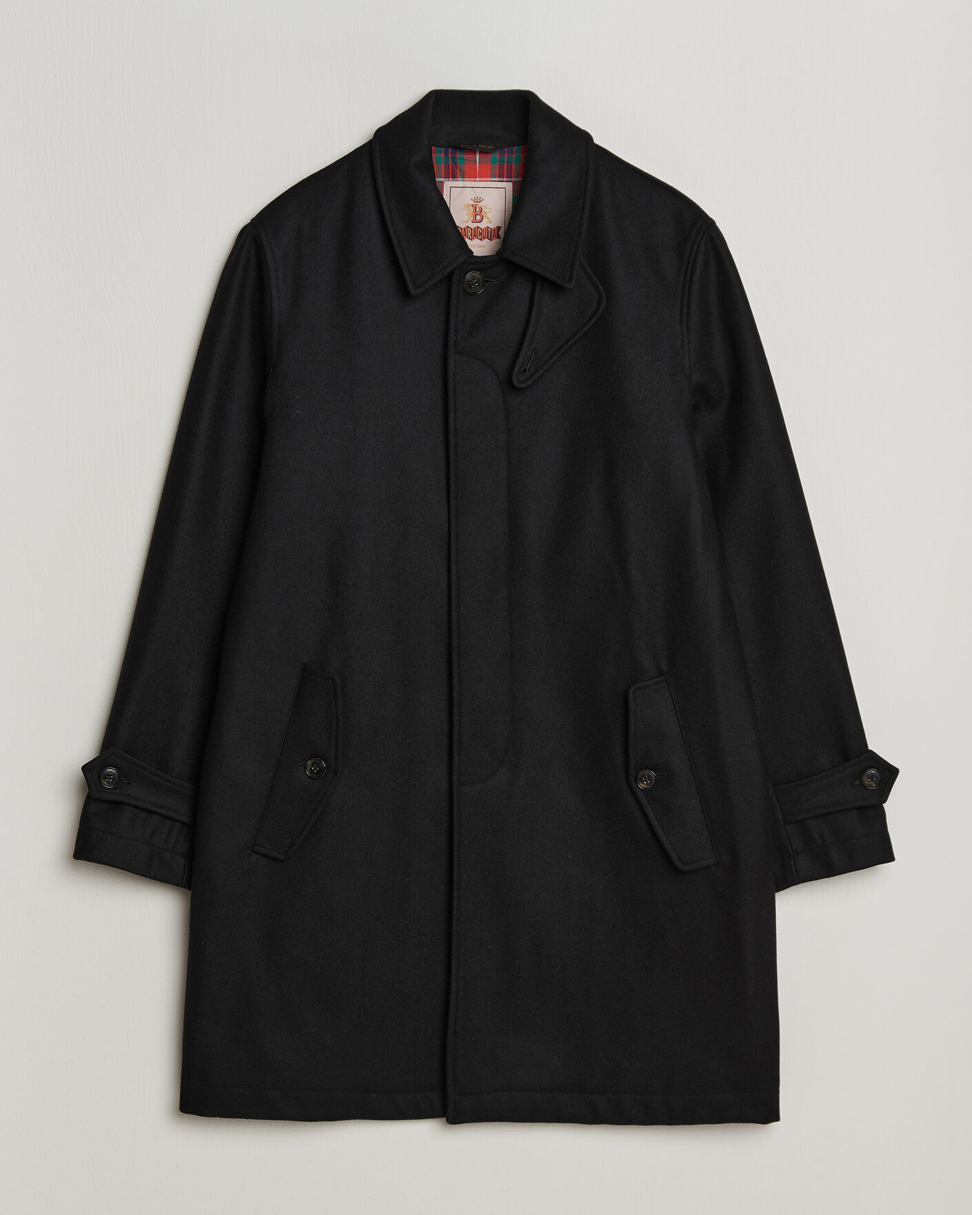 Herre | Jakker | Baracuta | G10 Melton Wool Coat Black