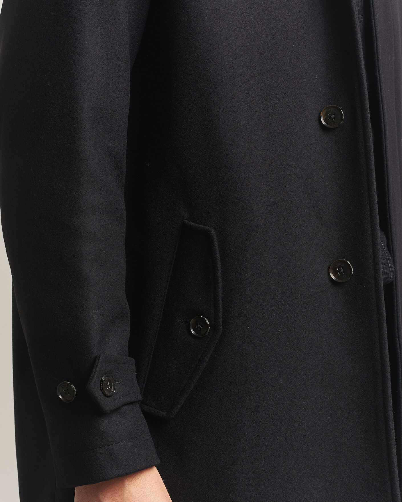 Herre | Jakker | Baracuta | G10 Melton Wool Coat Black