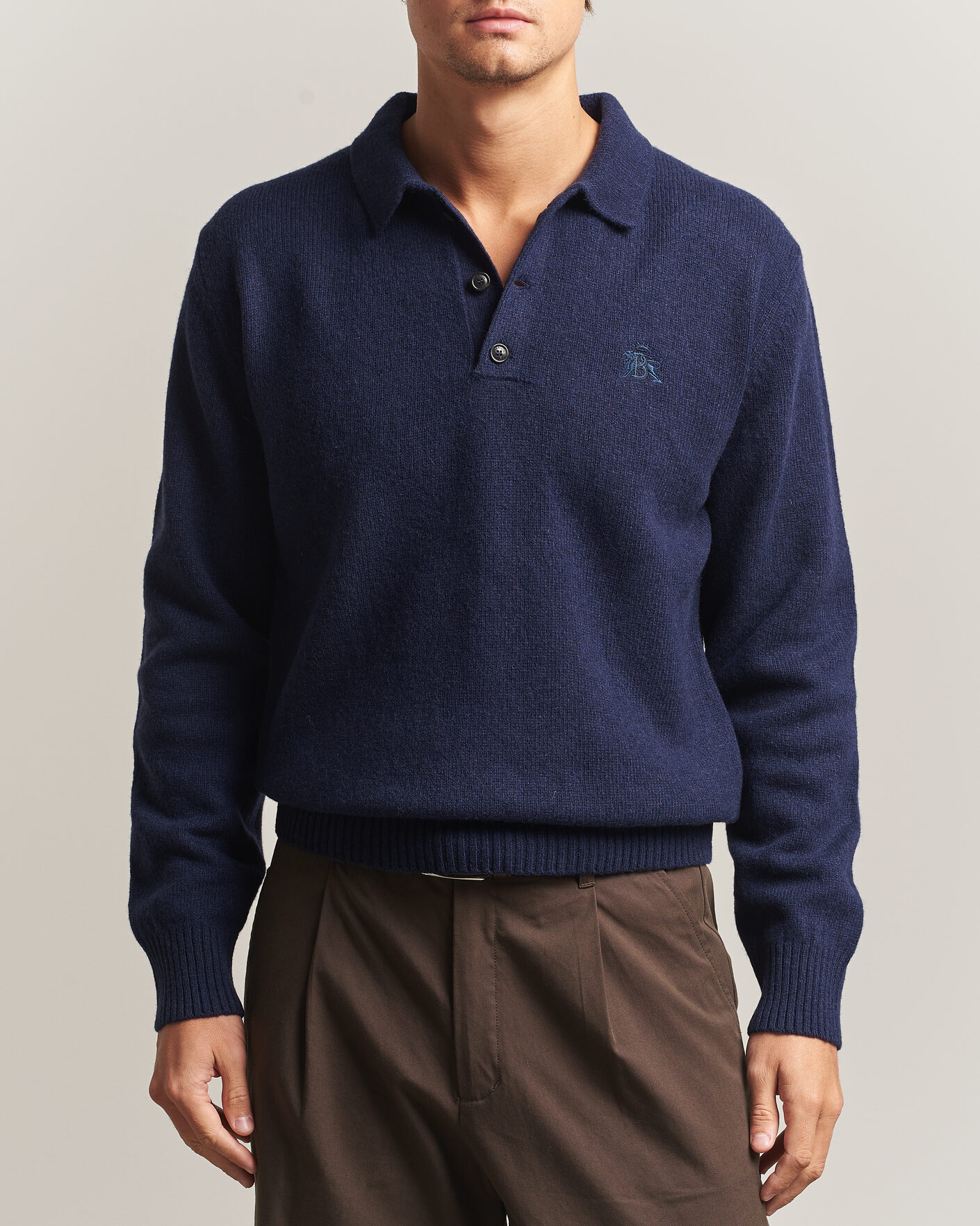 Herre | Gensere | Baracuta | Shetland Polo Navy