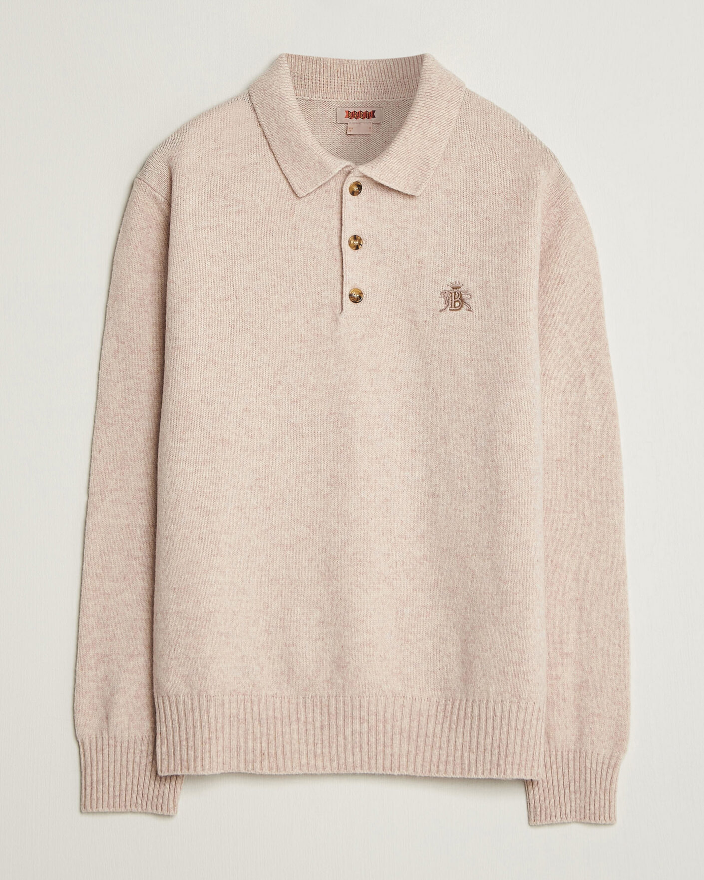 Herre | Gensere | Baracuta | Shetland Polo Antique White